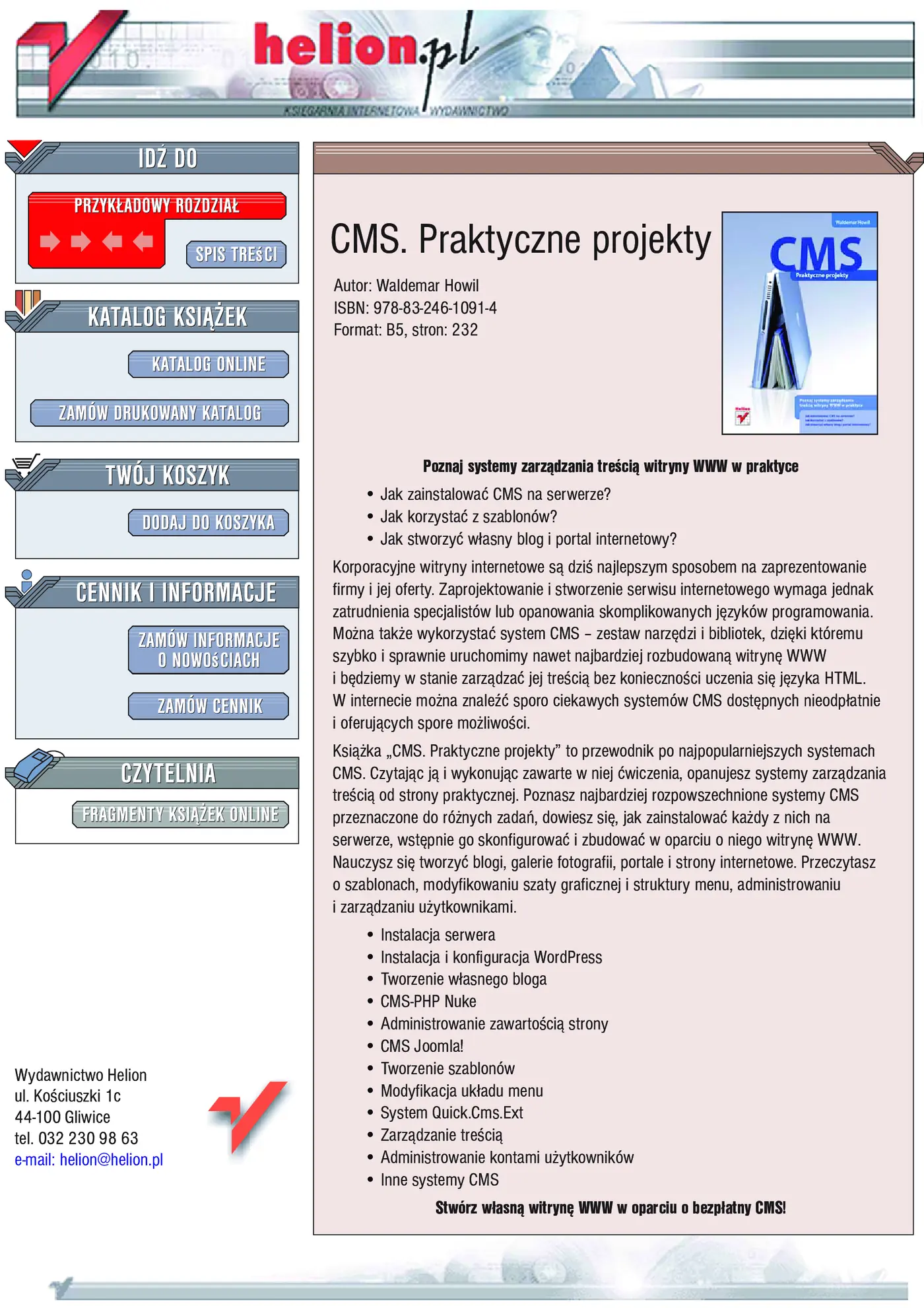 Fragment „CMS. Praktyczne projekty” — strona 1 z 36