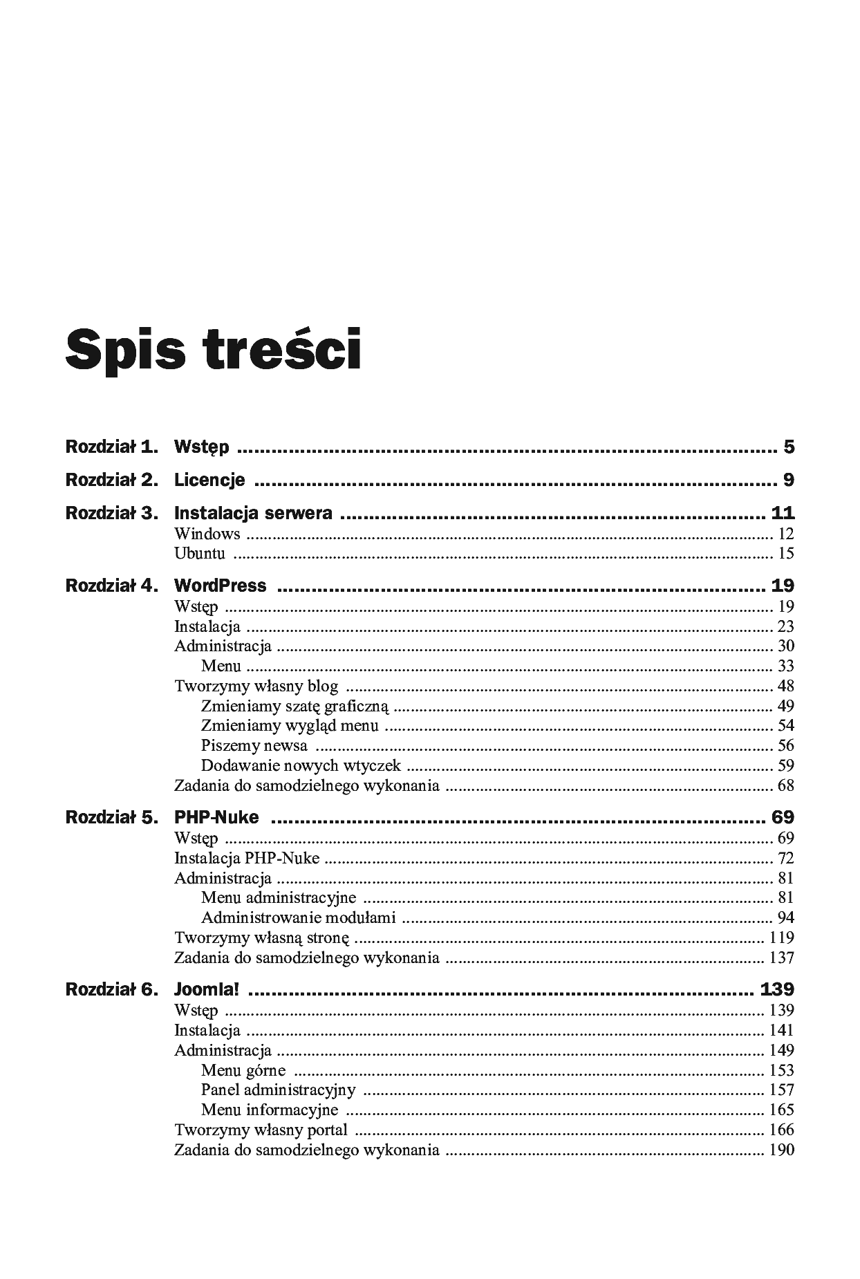 Fragment „CMS. Praktyczne projekty” — strona 2 z 36