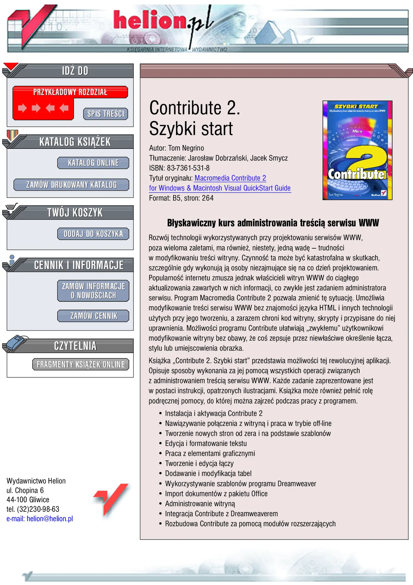 Fragment „Contribute 2. Szybki start” — strona 1 z 32