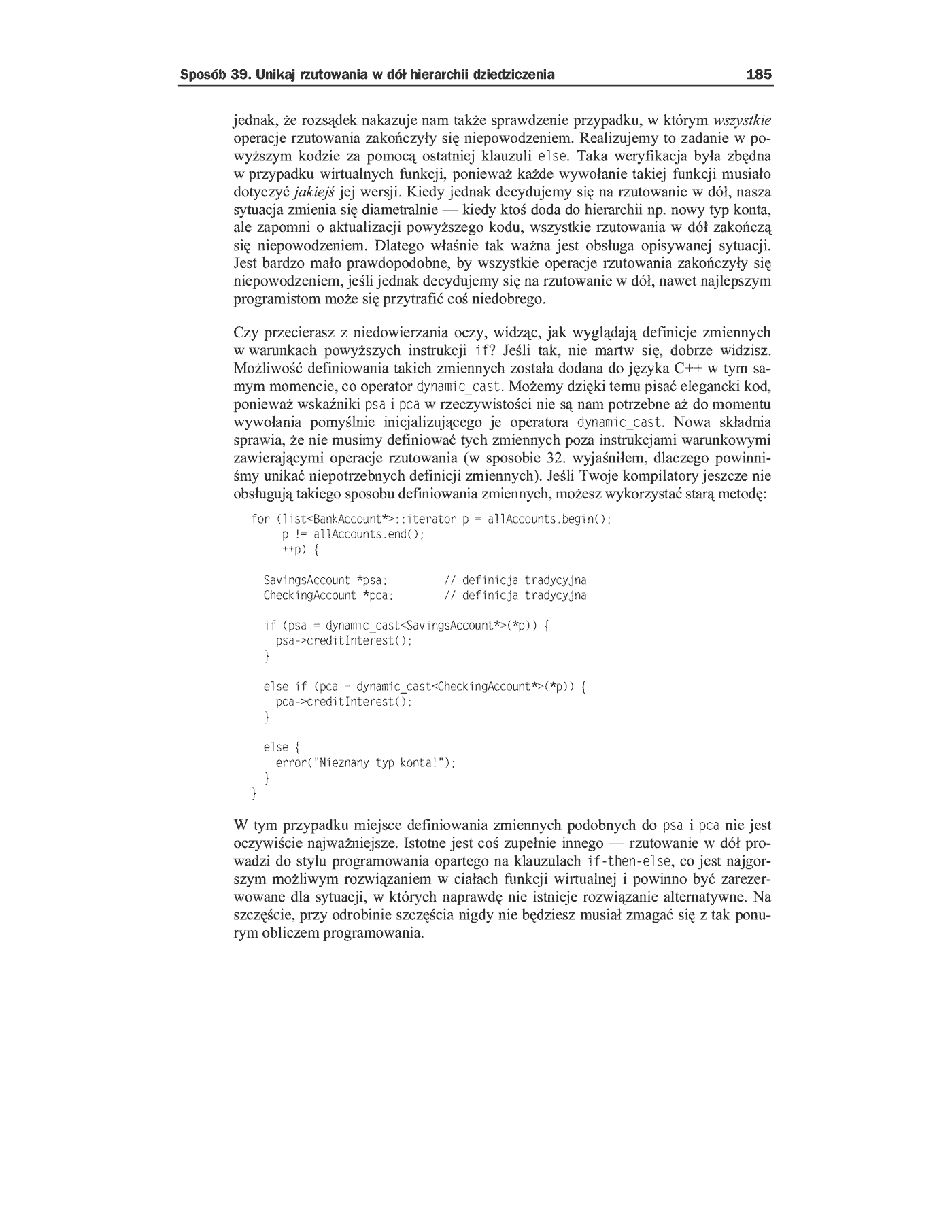 Fragment „C++. 50 efektywnych sposobów na udoskonalenie Twoich programów” — strona 30 z 59