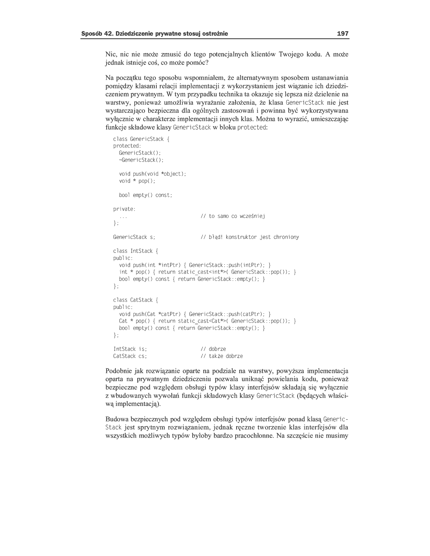 Fragment „C++. 50 efektywnych sposobów na udoskonalenie Twoich programów” — strona 42 z 59