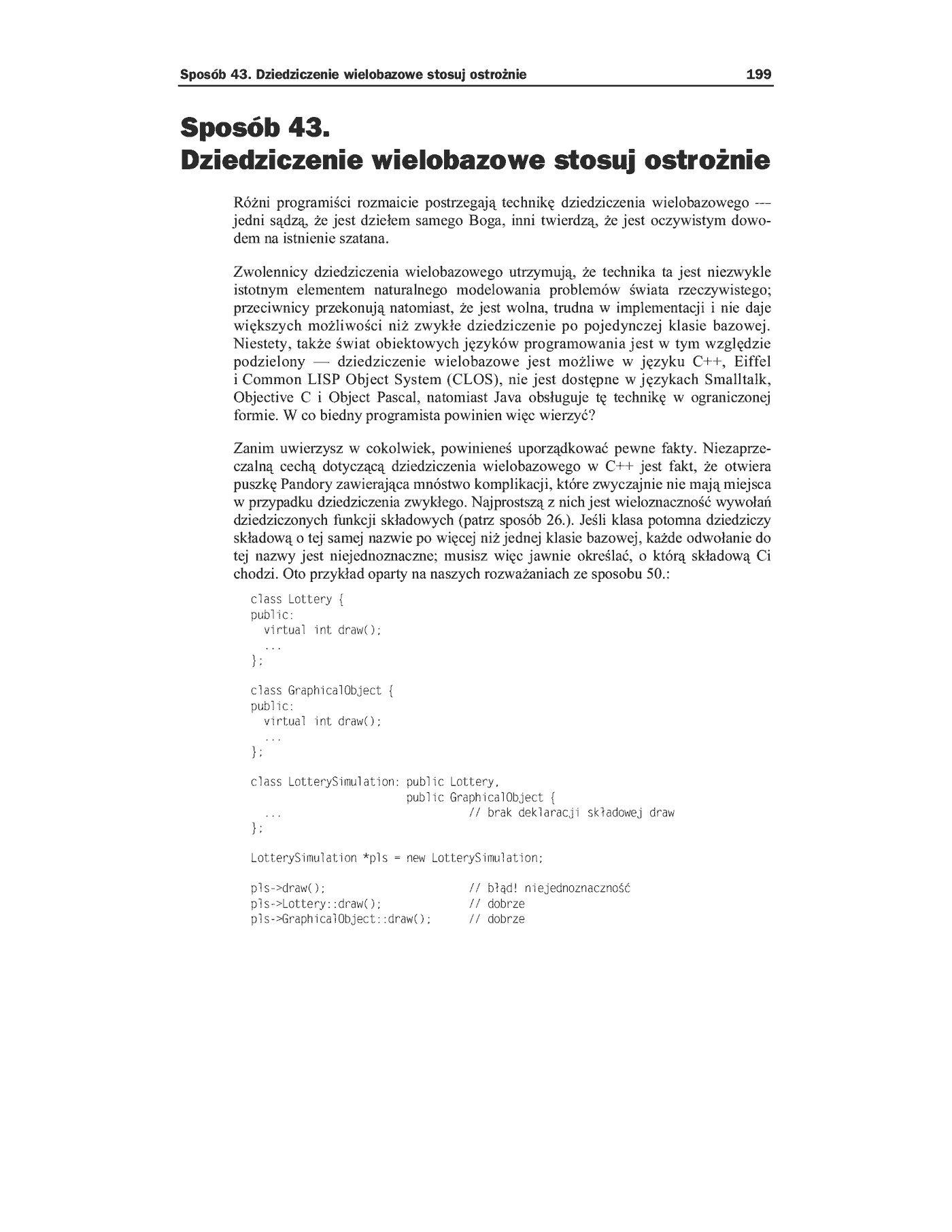 Fragment „C++. 50 efektywnych sposobów na udoskonalenie Twoich programów” — strona 44 z 59