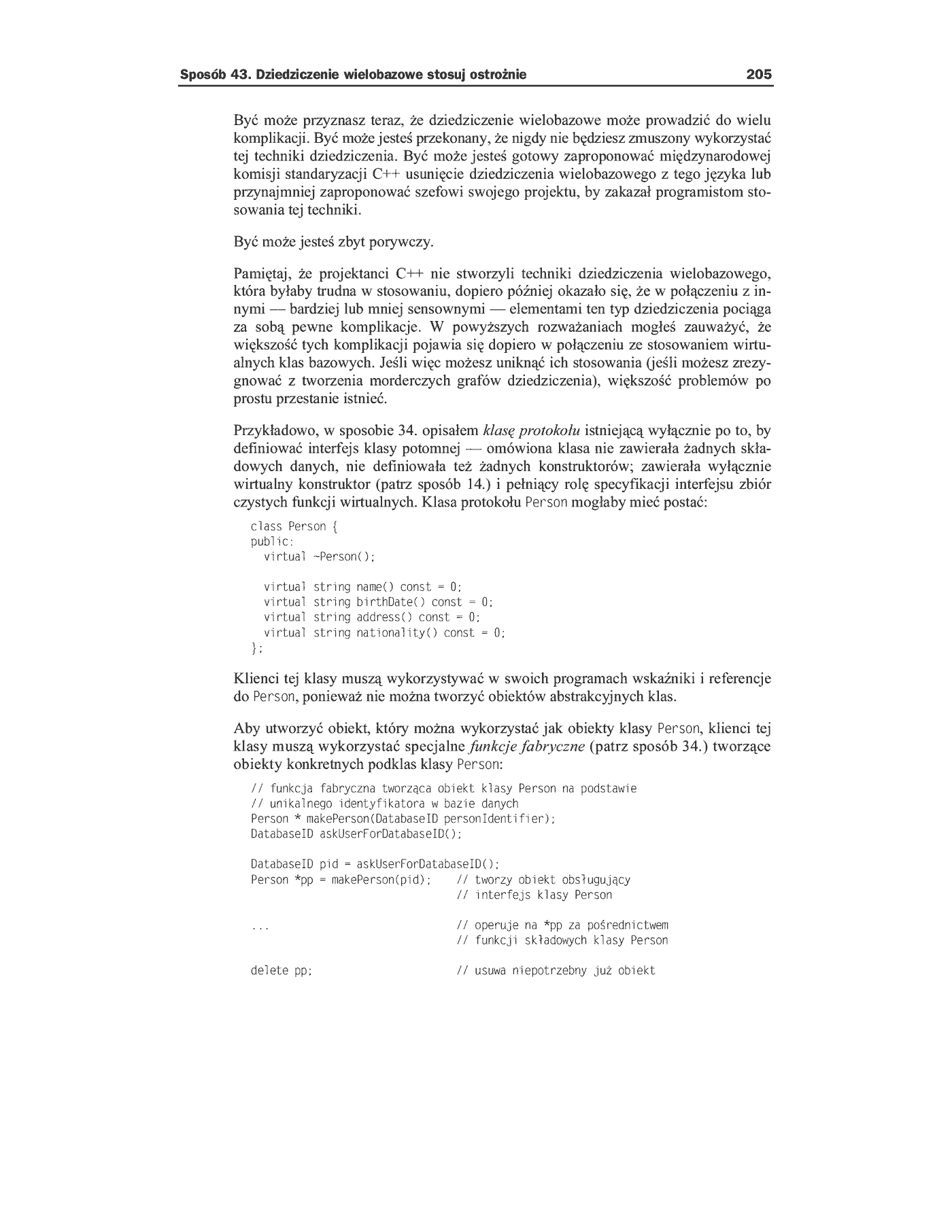 Fragment „C++. 50 efektywnych sposobów na udoskonalenie Twoich programów” — strona 50 z 59