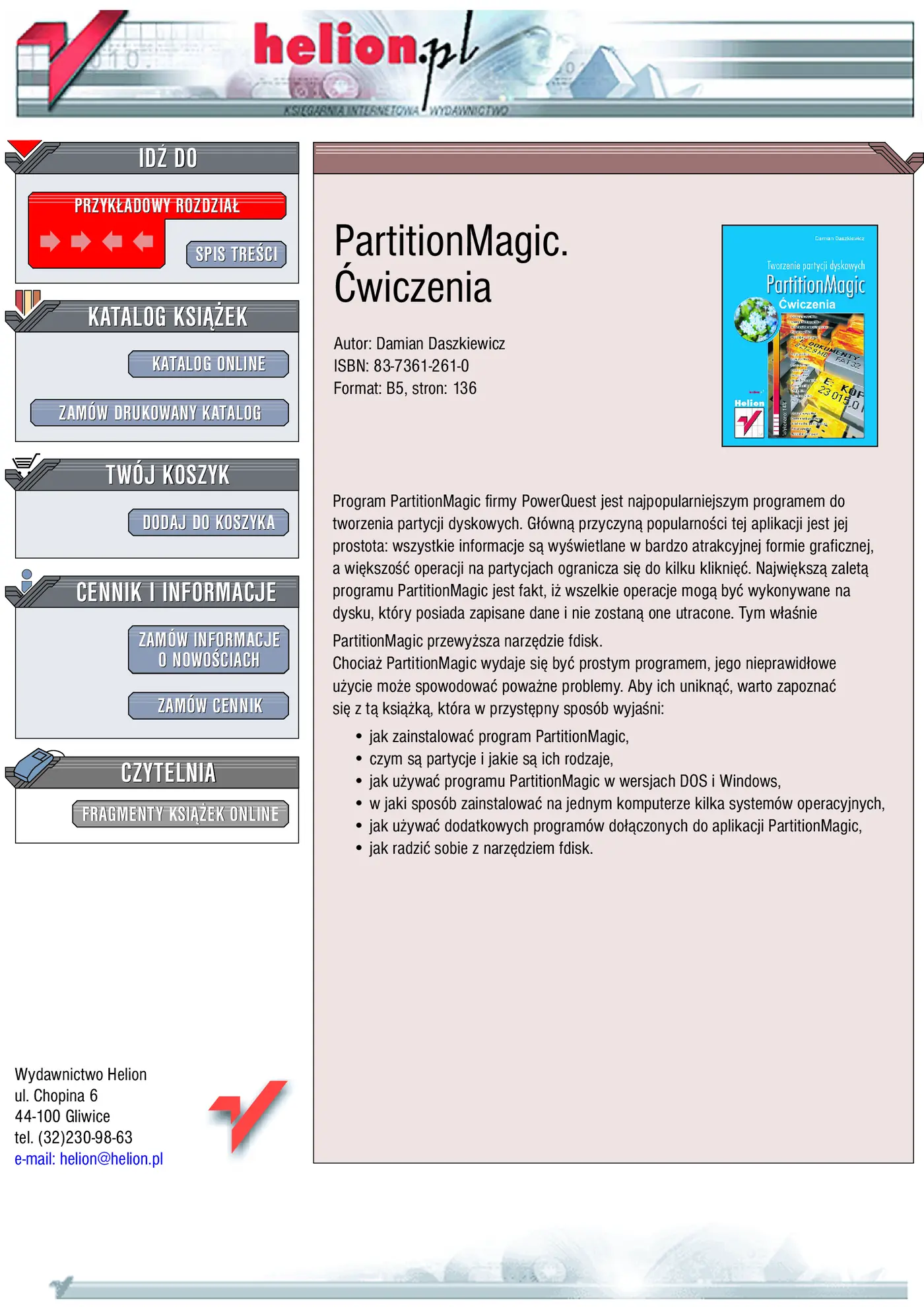 Fragment „PartitionMagic. Ćwiczenia” — strona 1 z 21