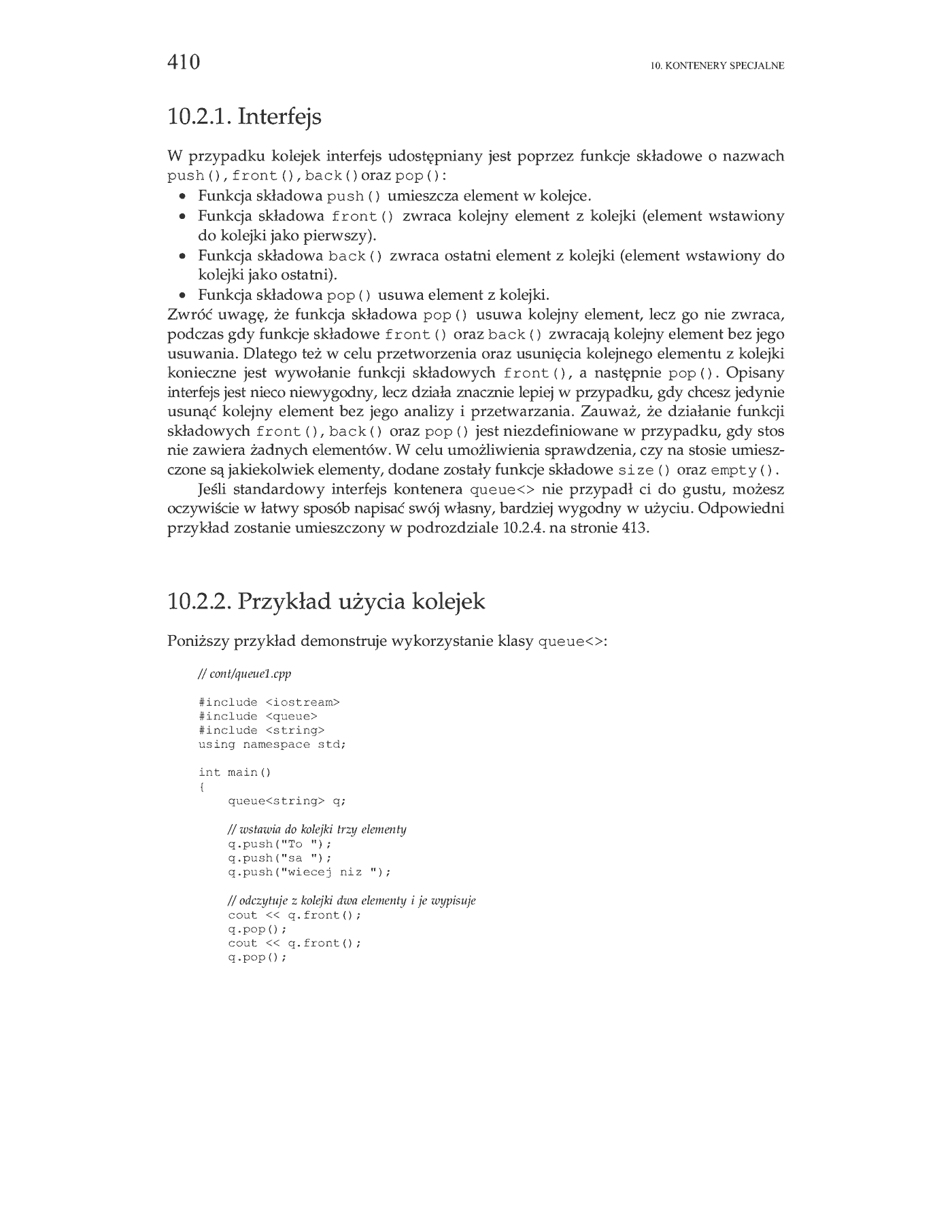 Fragment „C++. Biblioteka standardowa. Podręcznik programisty” — strona 20 z 40