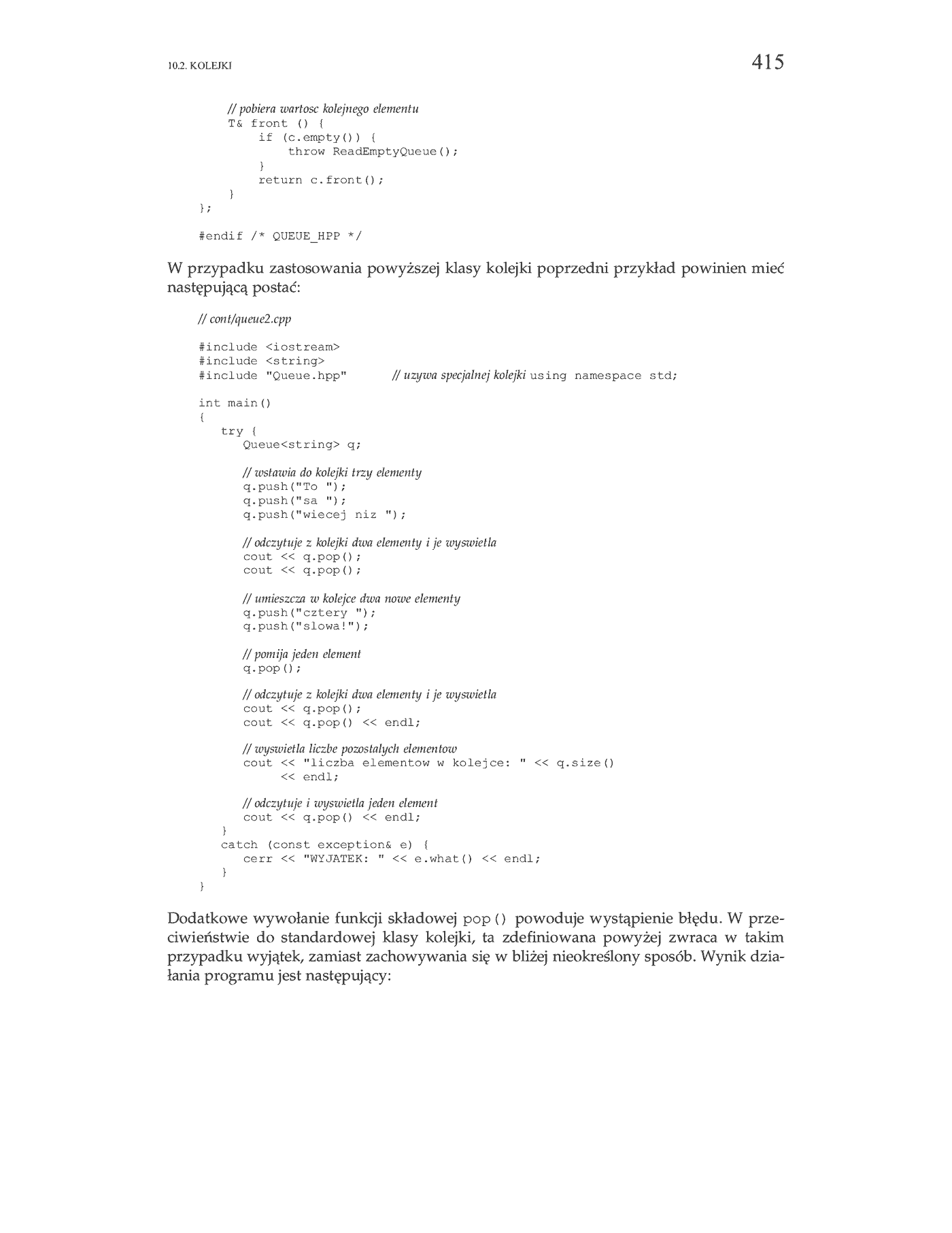 Fragment „C++. Biblioteka standardowa. Podręcznik programisty” — strona 25 z 40