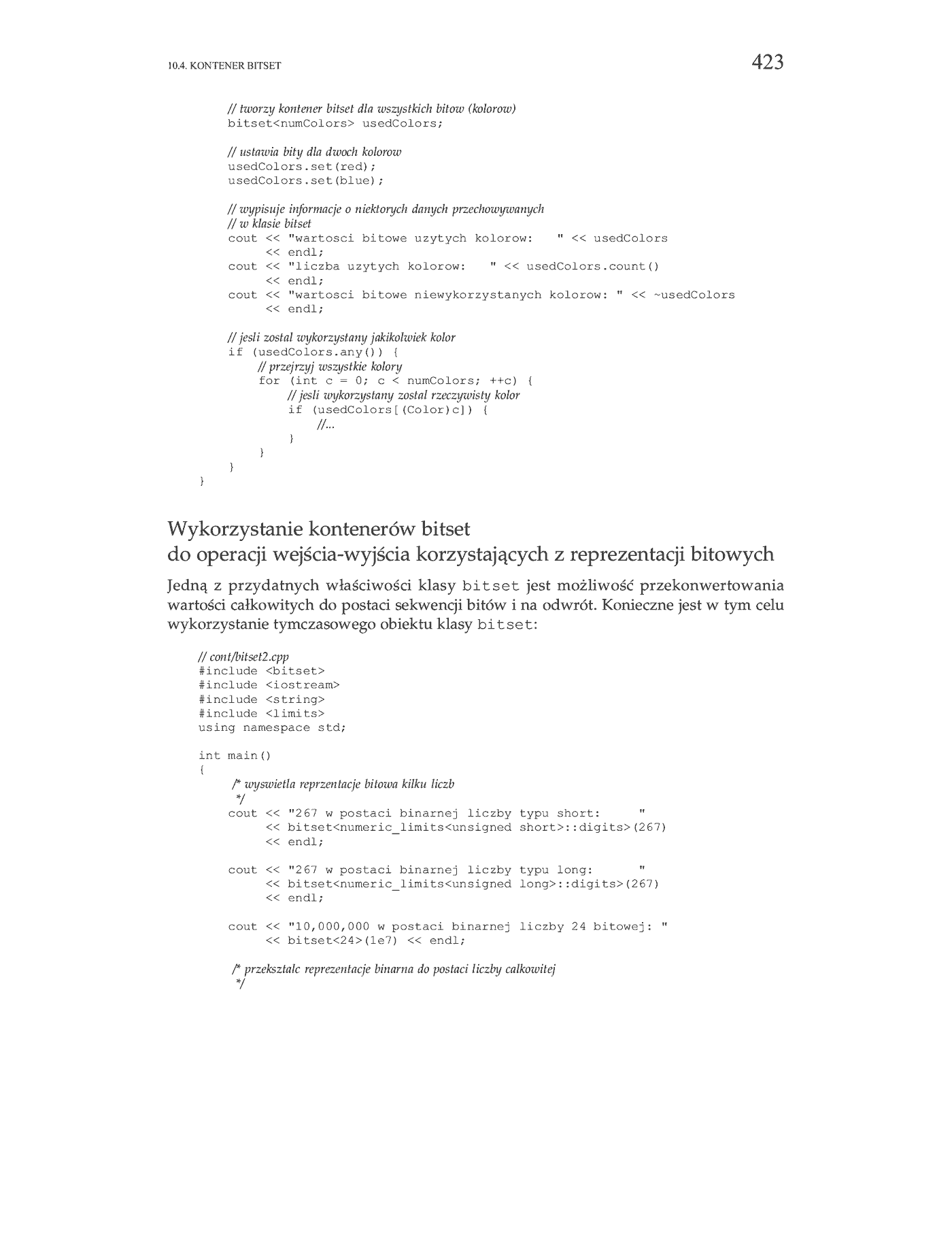 Fragment „C++. Biblioteka standardowa. Podręcznik programisty” — strona 33 z 40