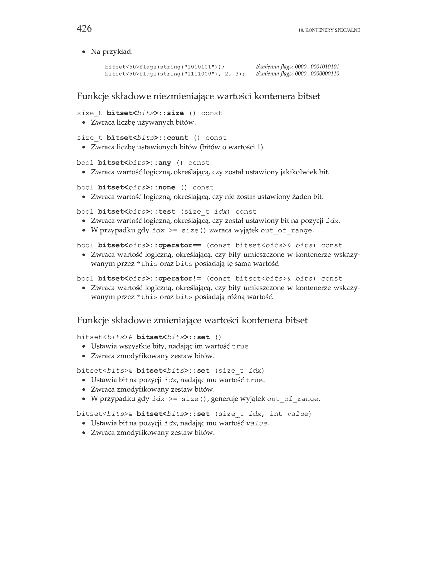 Fragment „C++. Biblioteka standardowa. Podręcznik programisty” — strona 36 z 40