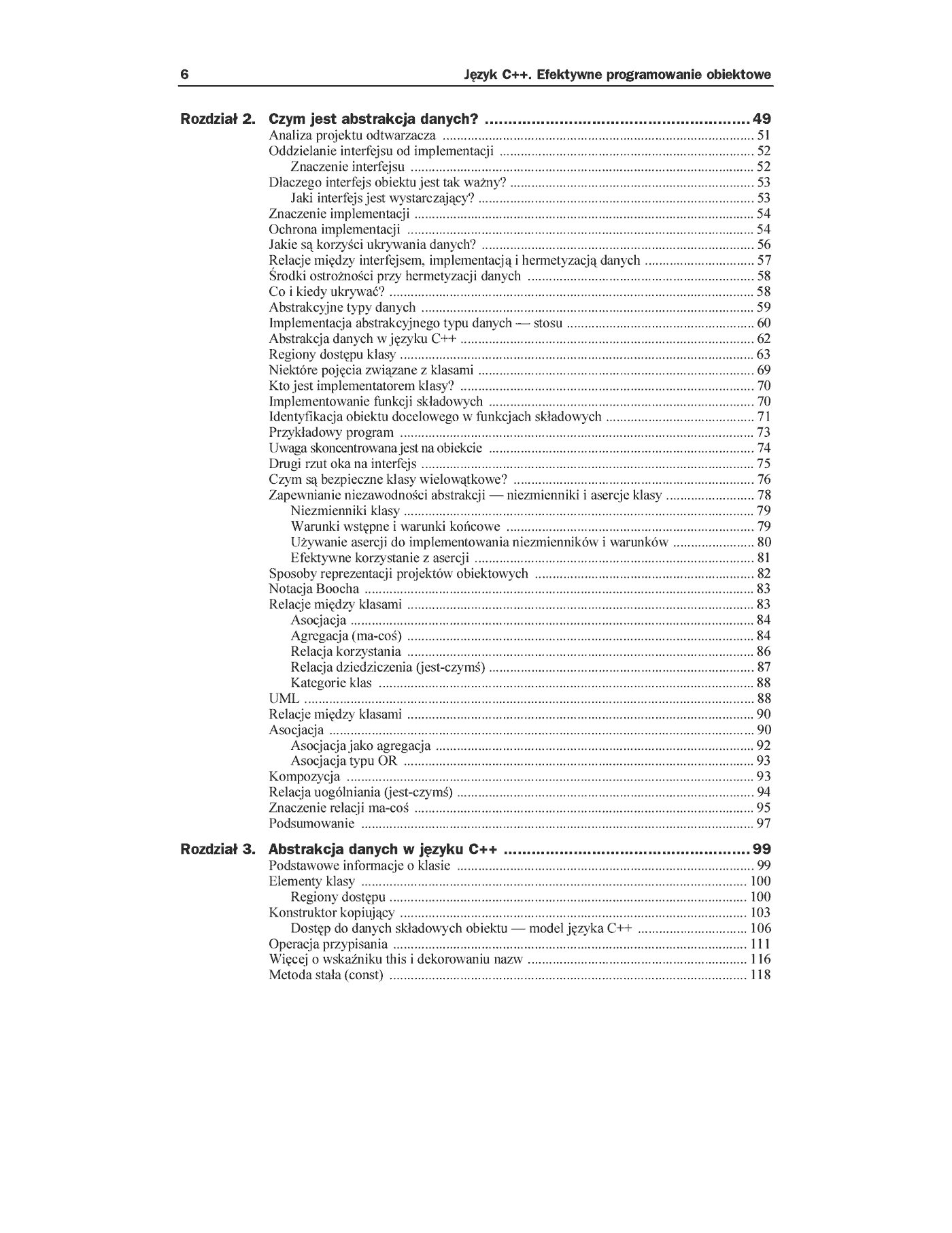 Fragment „Język C++. Efektywne programowanie obiektowe” — strona 3 z 35