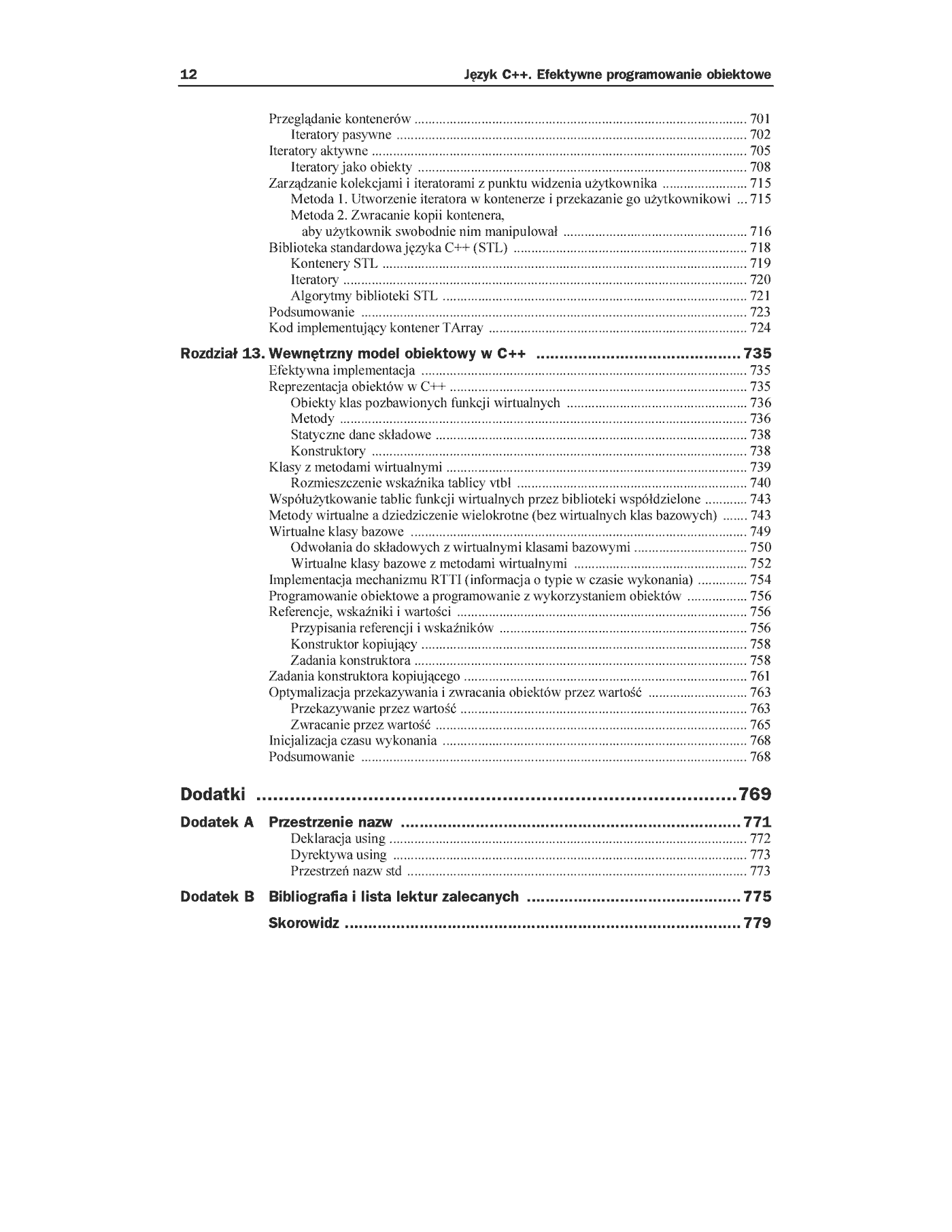 Fragment „Język C++. Efektywne programowanie obiektowe” — strona 9 z 35