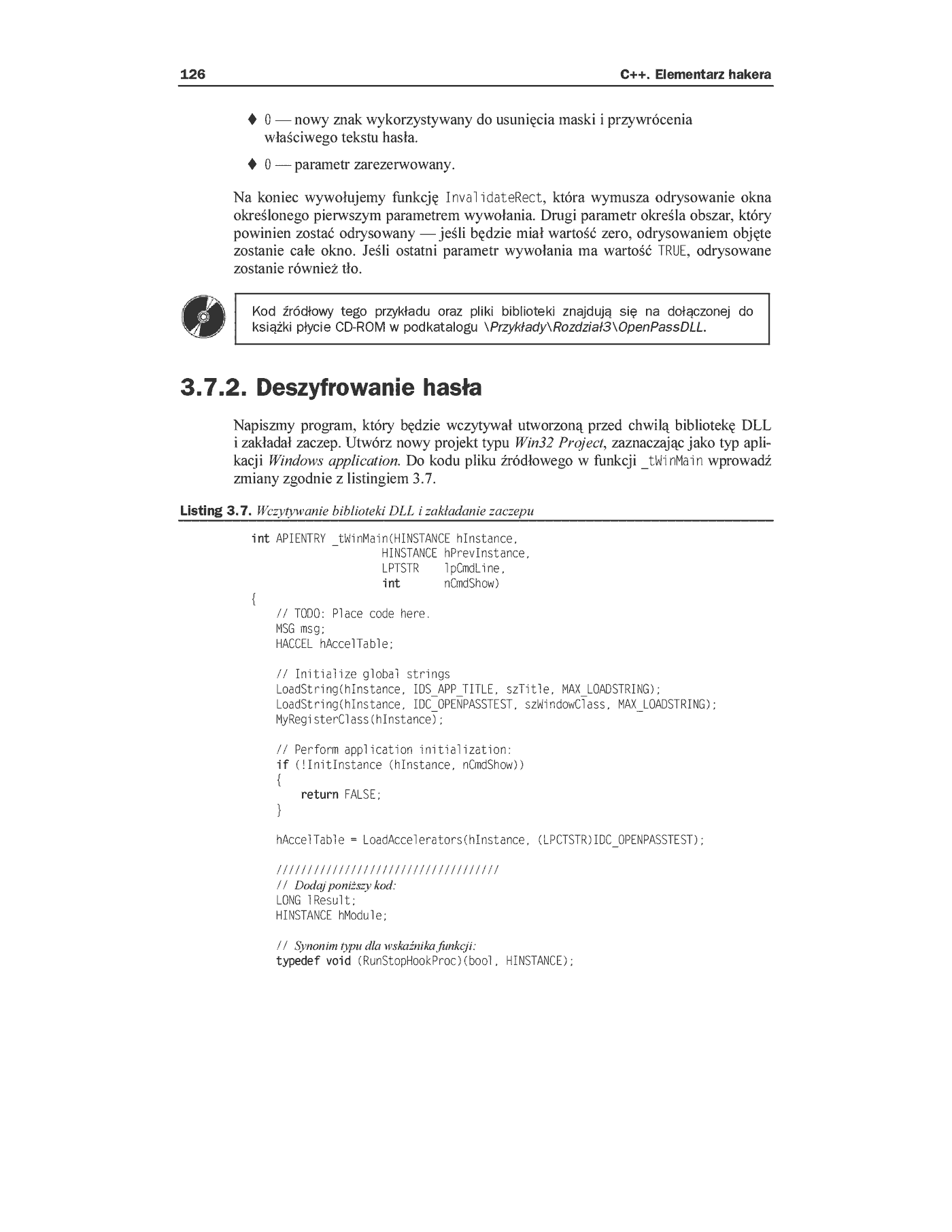 Fragment „C++. Elementarz hakera” — strona 34 z 45