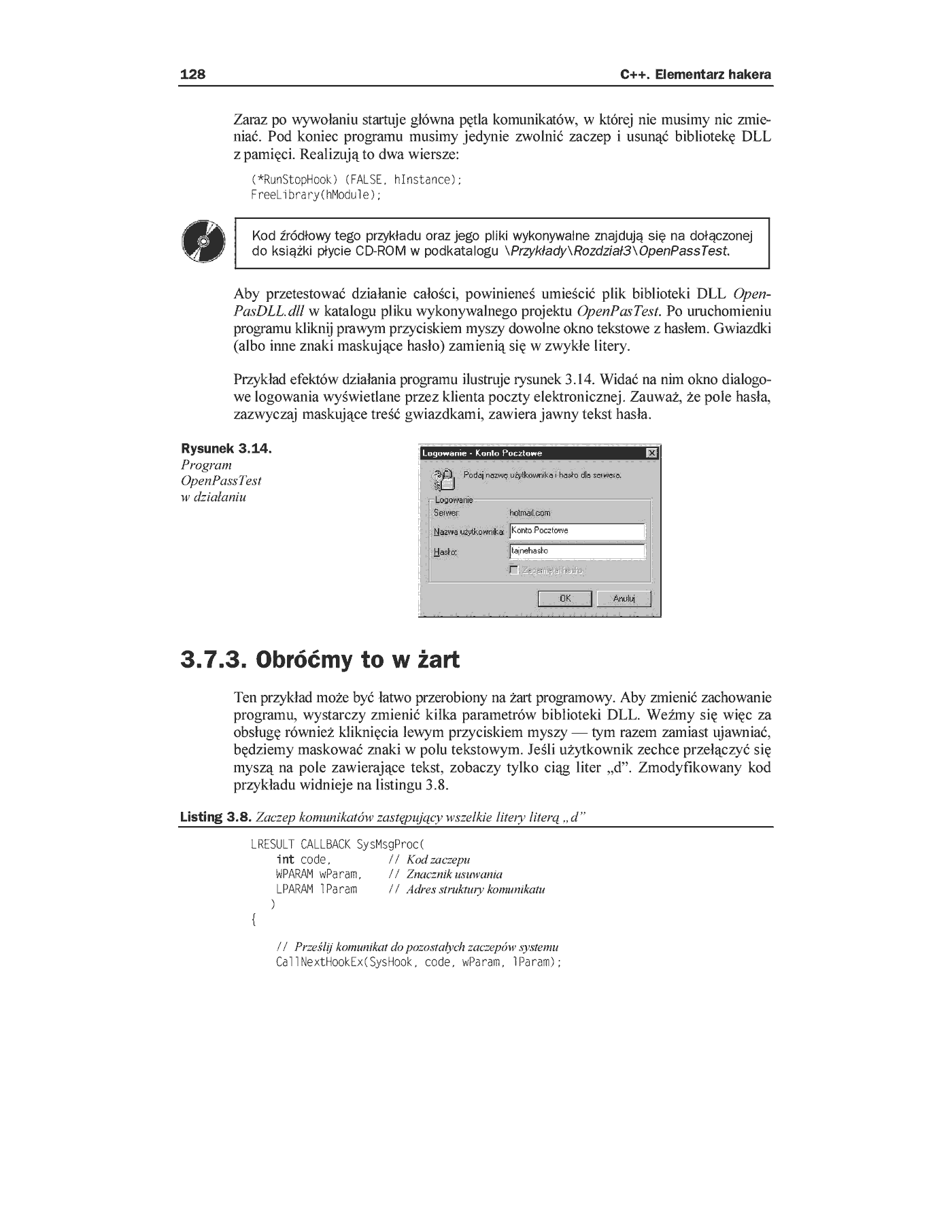 Fragment „C++. Elementarz hakera” — strona 36 z 45