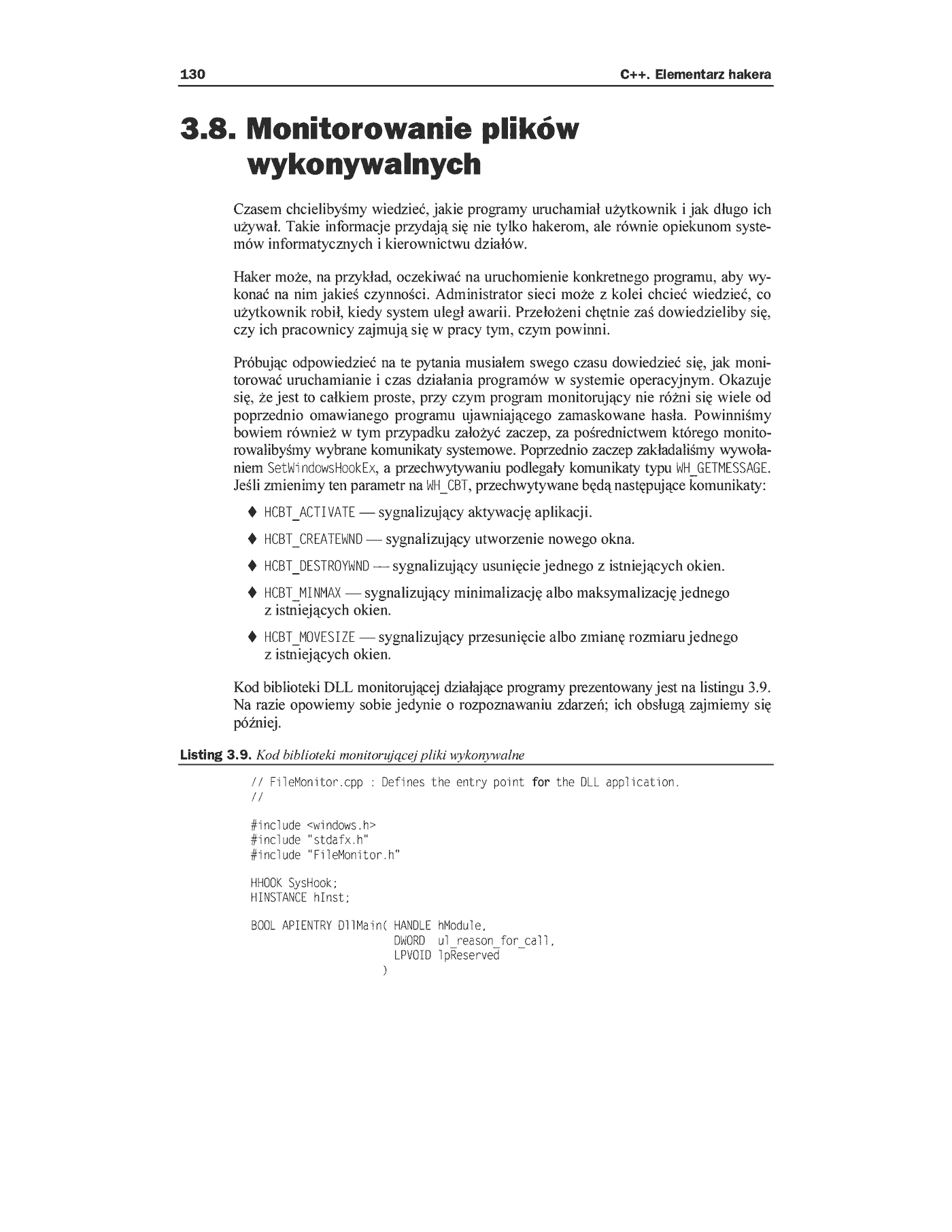 Fragment „C++. Elementarz hakera” — strona 38 z 45
