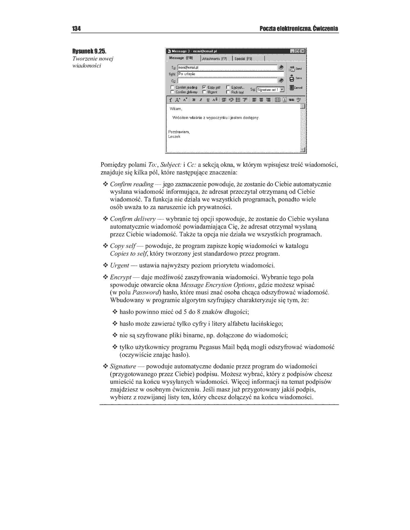 Fragment „Poczta elektroniczna. Ćwiczenia praktyczne” — strona 17 z 26