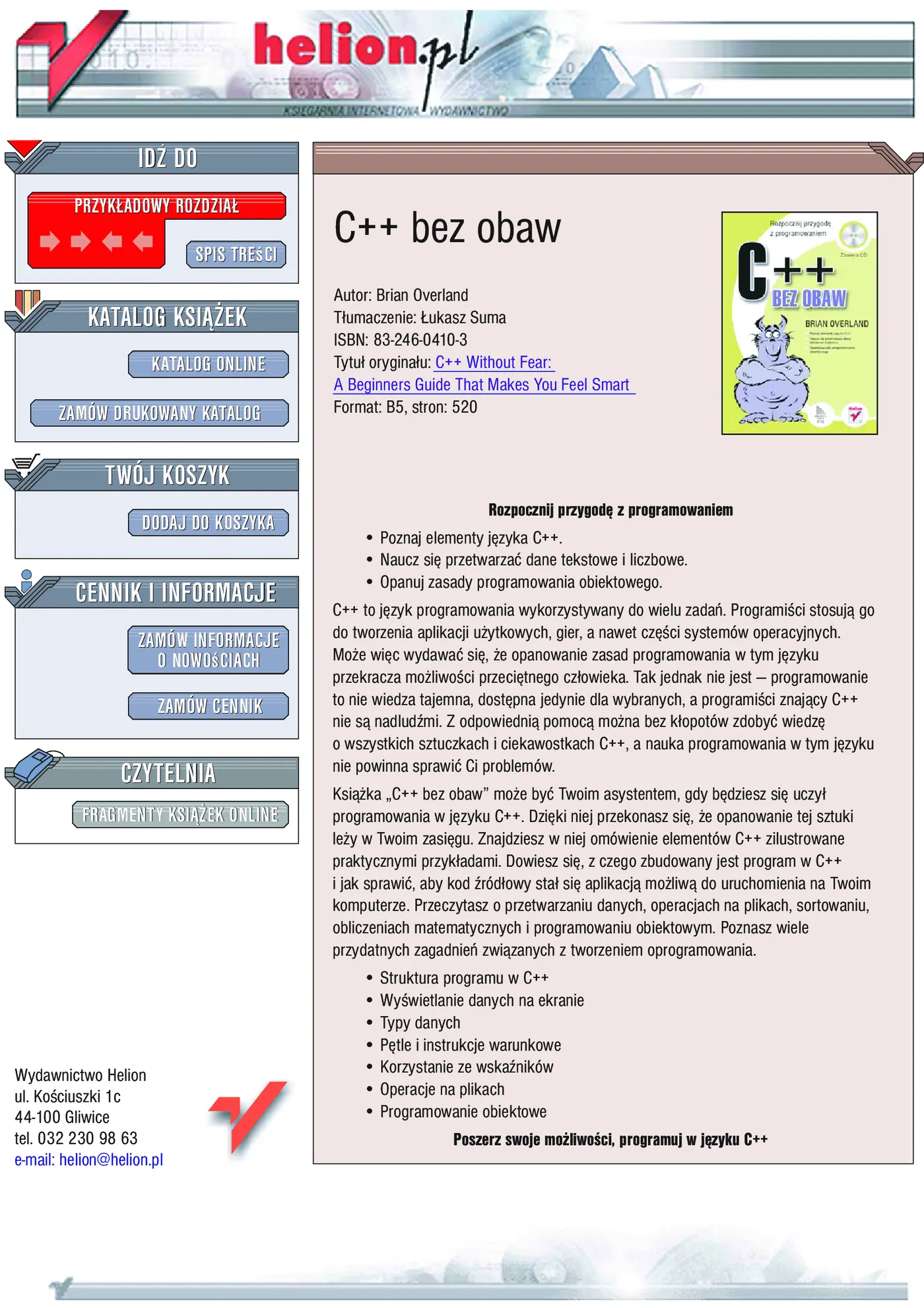 Fragment „C++ bez obaw” — strona 1 z 43