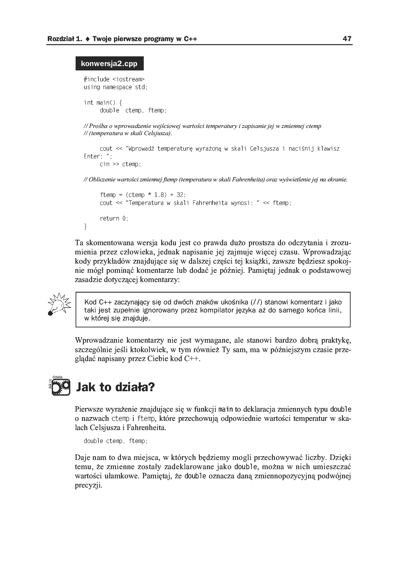 Fragment „C++ bez obaw” — strona 36 z 43
