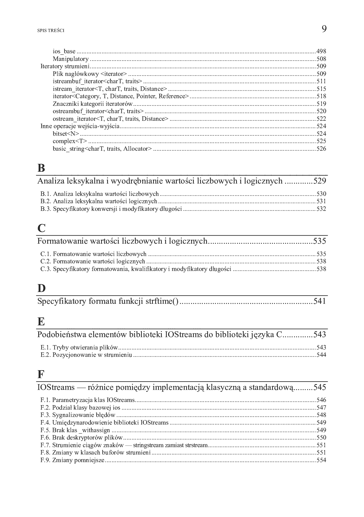 Fragment „C++. Biblioteka IOStreams i lokalizacja programów” — strona 8 z 22