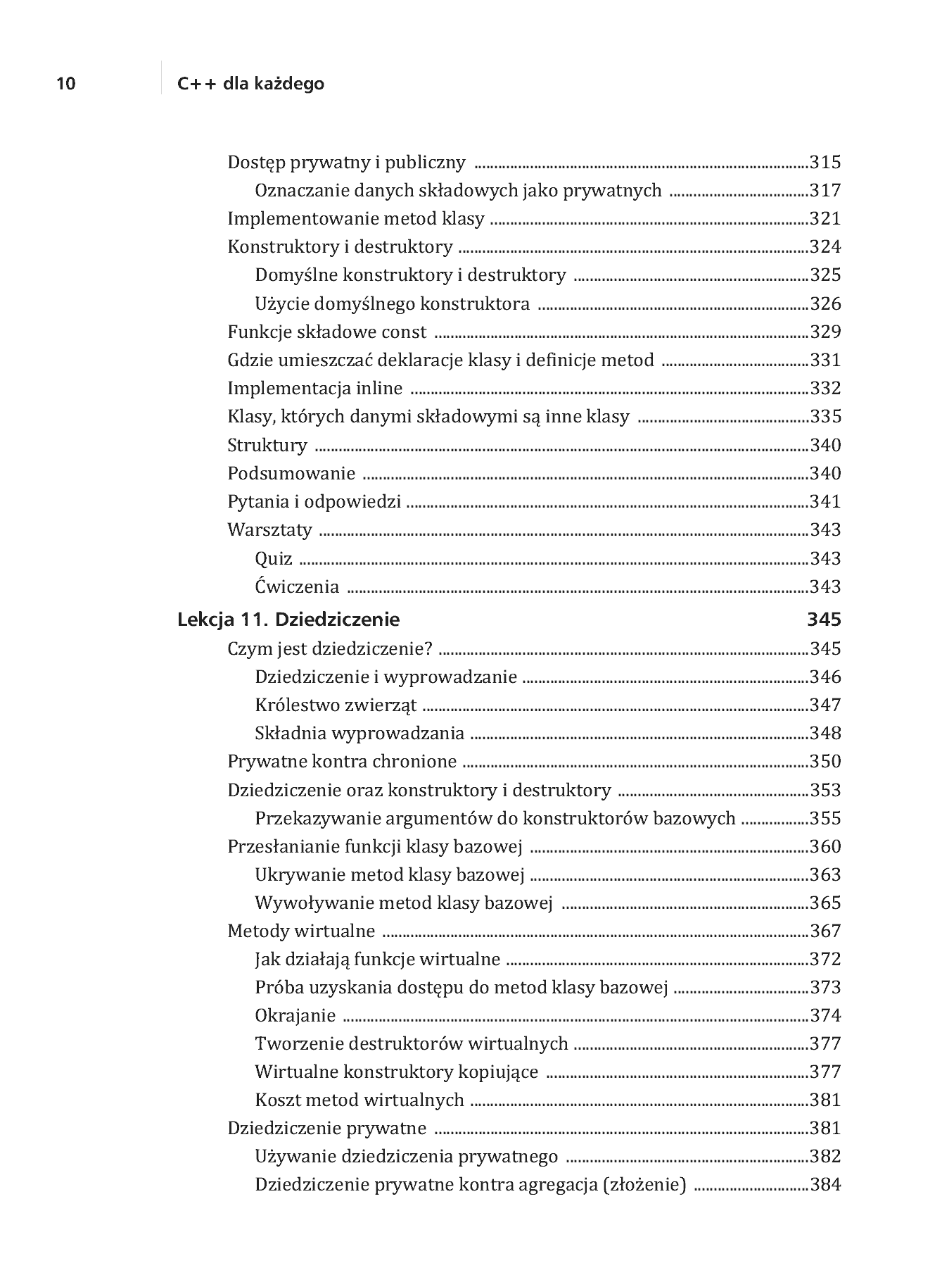 Fragment „C++ dla każdego. Wydanie II” — strona 10 z 59