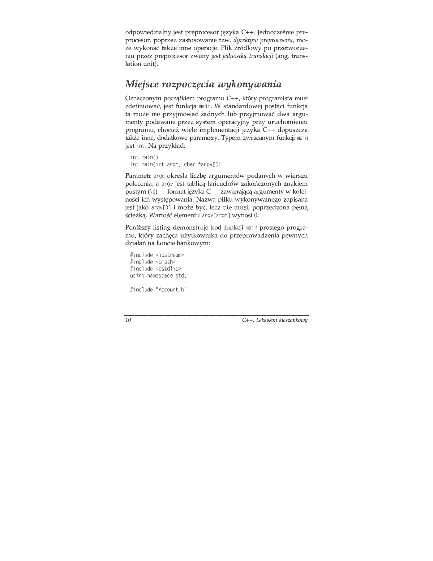 Fragment „C++. Leksykon kieszonkowy” — strona 9 z 19
