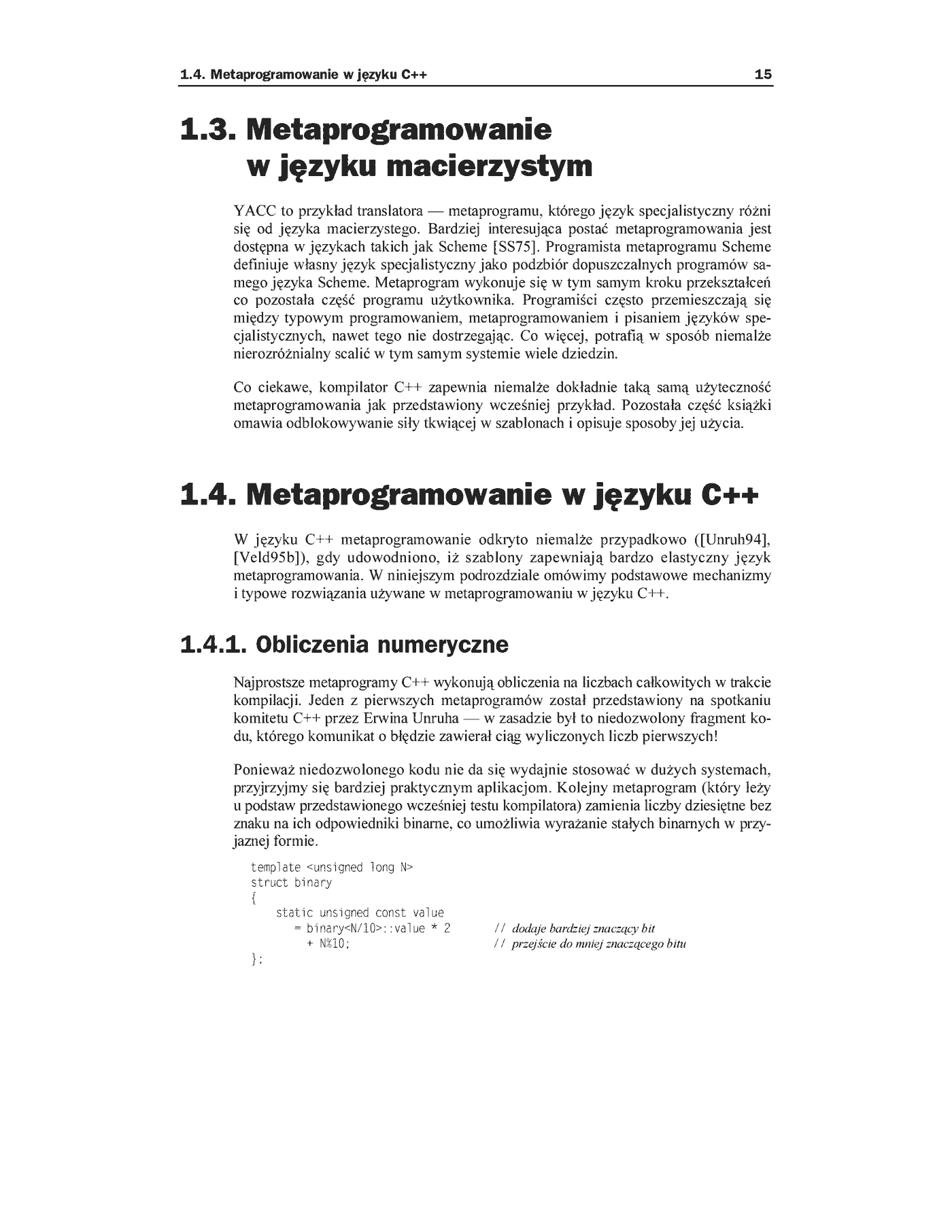 Fragment „Język C++. Metaprogramowanie za pomocą szablonów” — strona 7 z 13