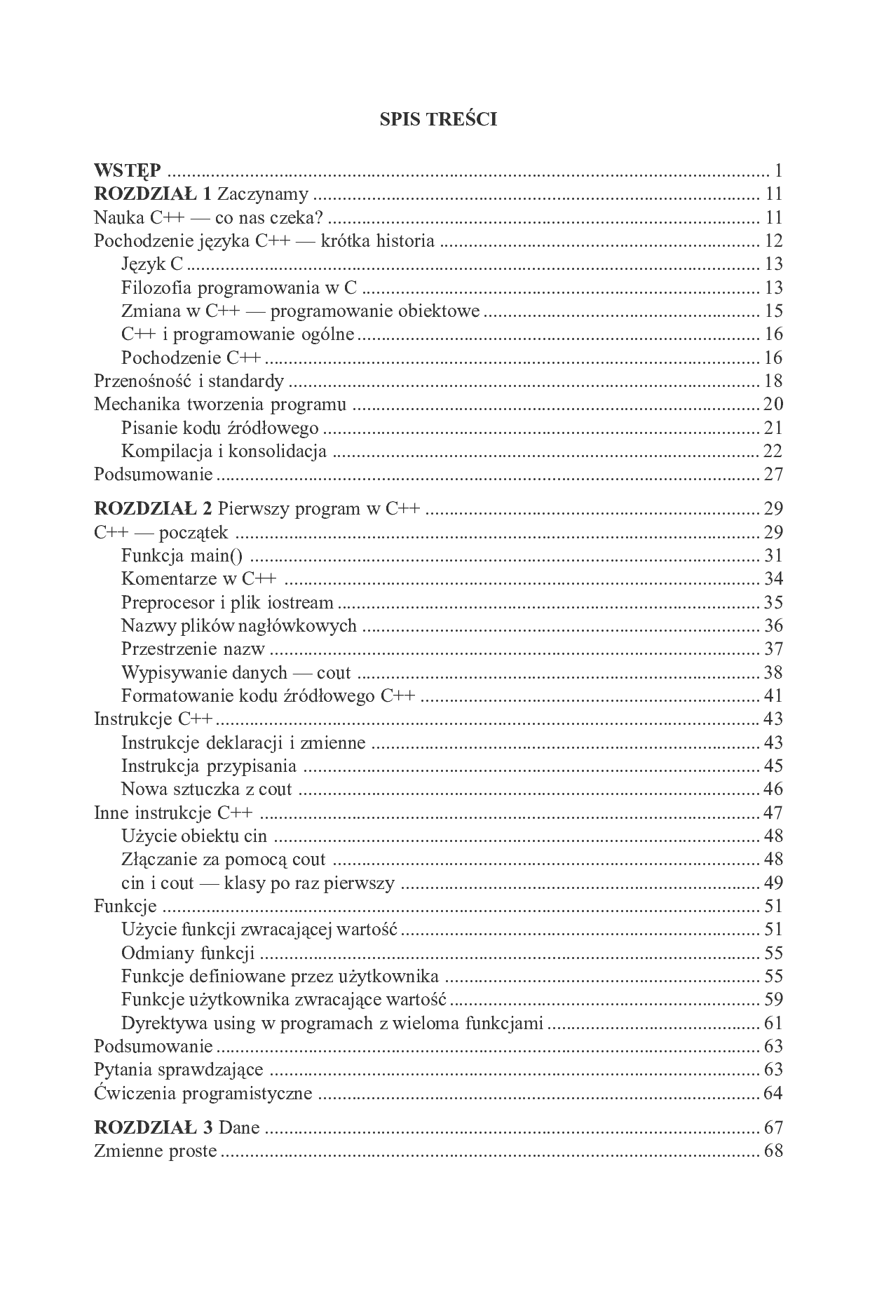Fragment „Język C++. Szkoła programowania. Wydanie V” — strona 2 z 51
