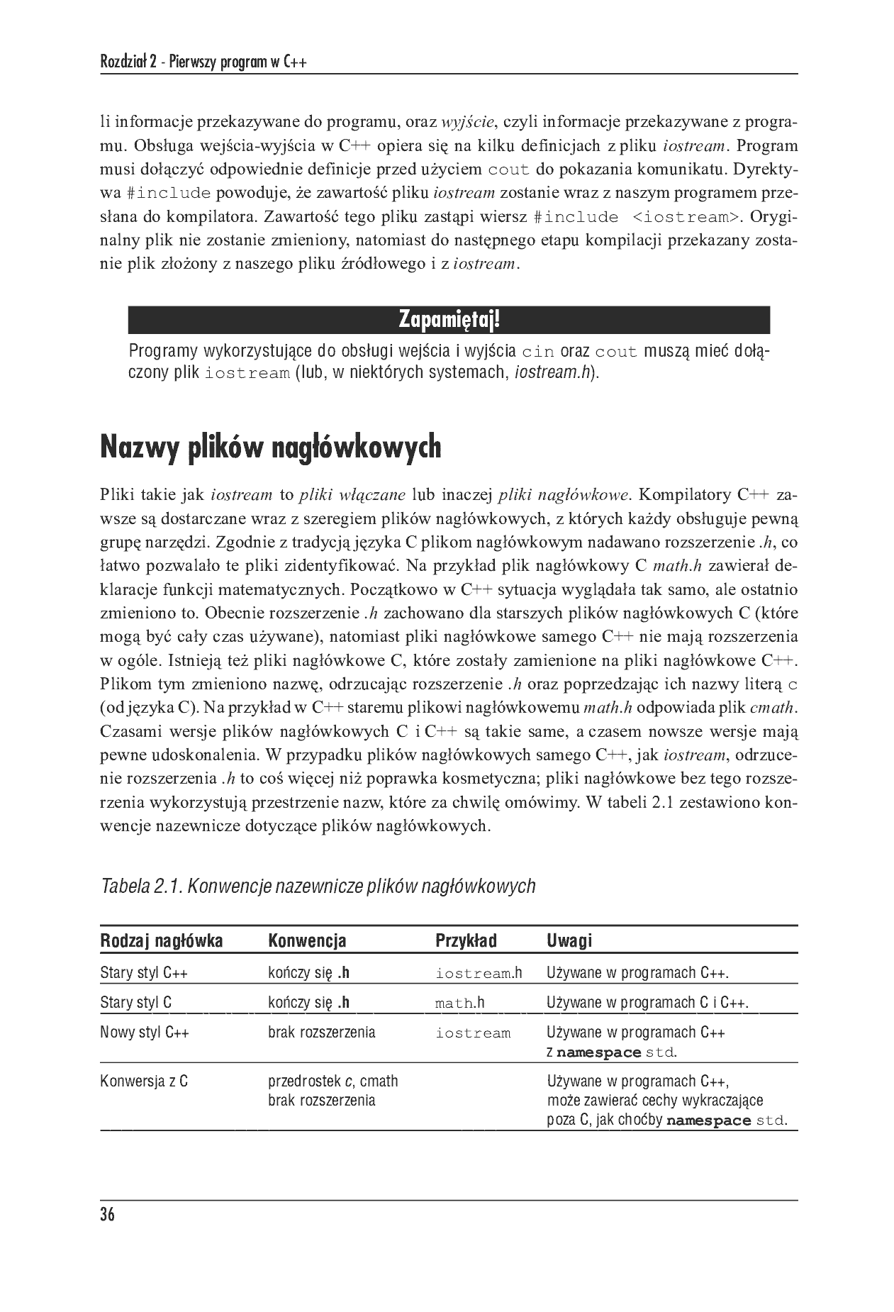 Fragment „Język C++. Szkoła programowania. Wydanie V” — strona 22 z 51