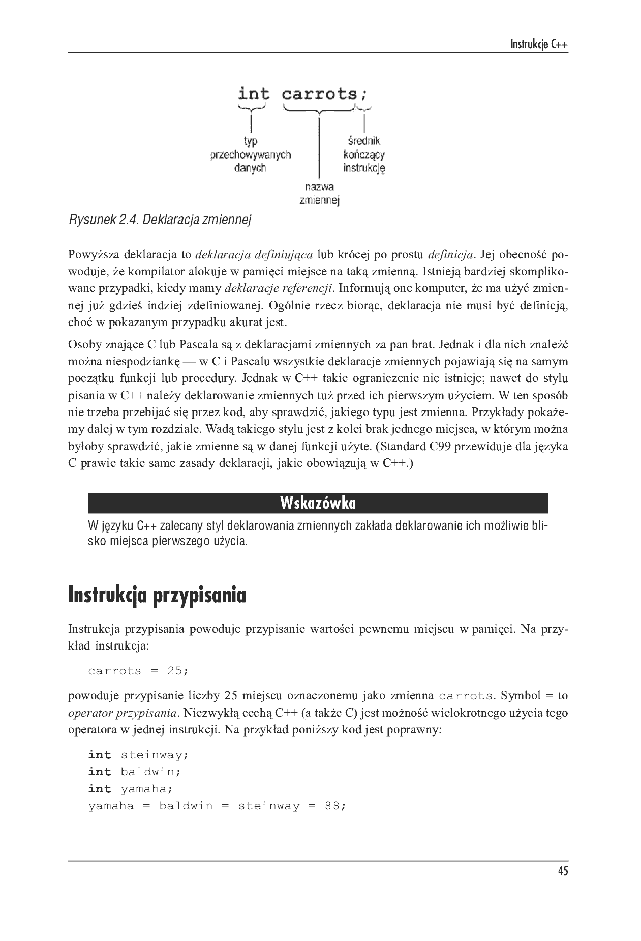 Fragment „Język C++. Szkoła programowania. Wydanie V” — strona 31 z 51