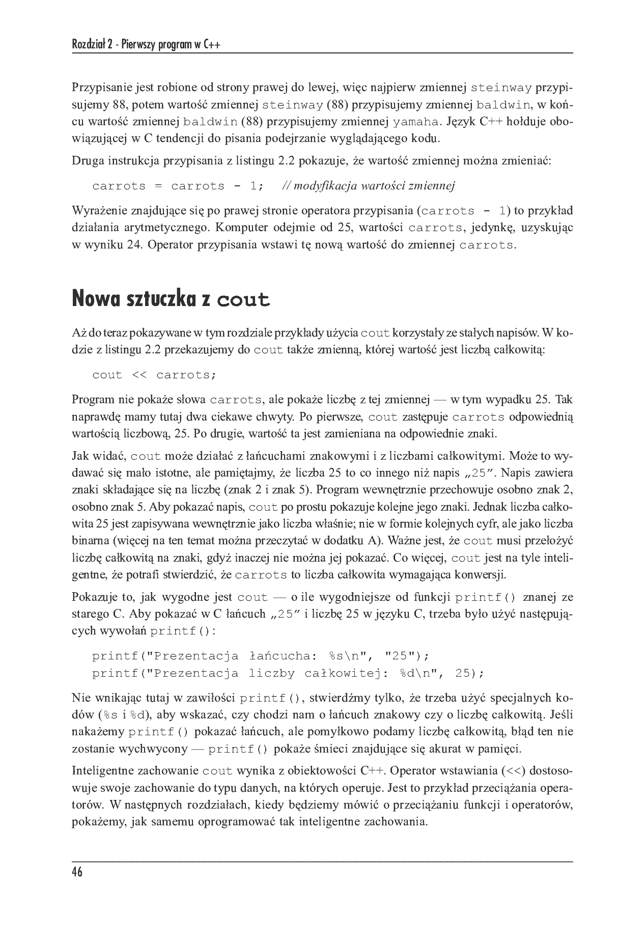 Fragment „Język C++. Szkoła programowania. Wydanie V” — strona 32 z 51