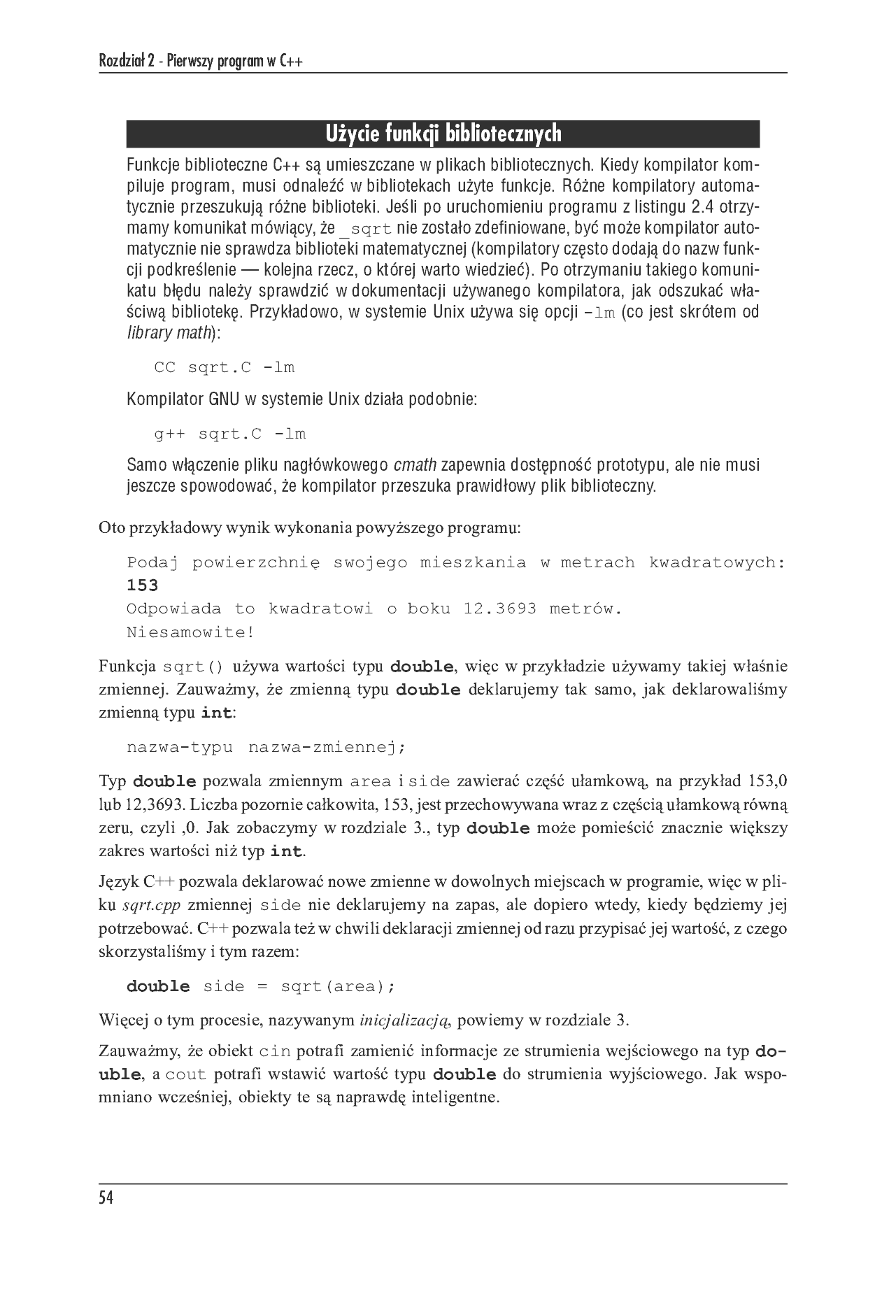 Fragment „Język C++. Szkoła programowania. Wydanie V” — strona 40 z 51