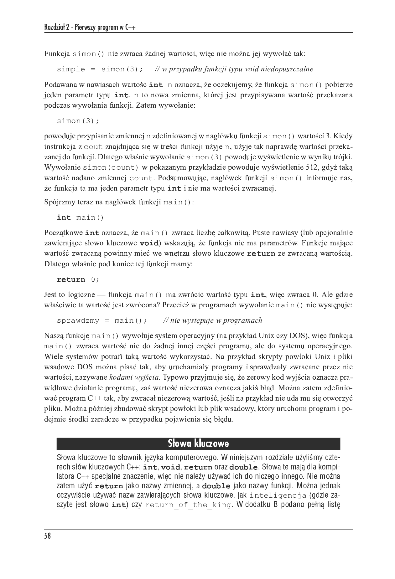 Fragment „Język C++. Szkoła programowania. Wydanie V” — strona 44 z 51