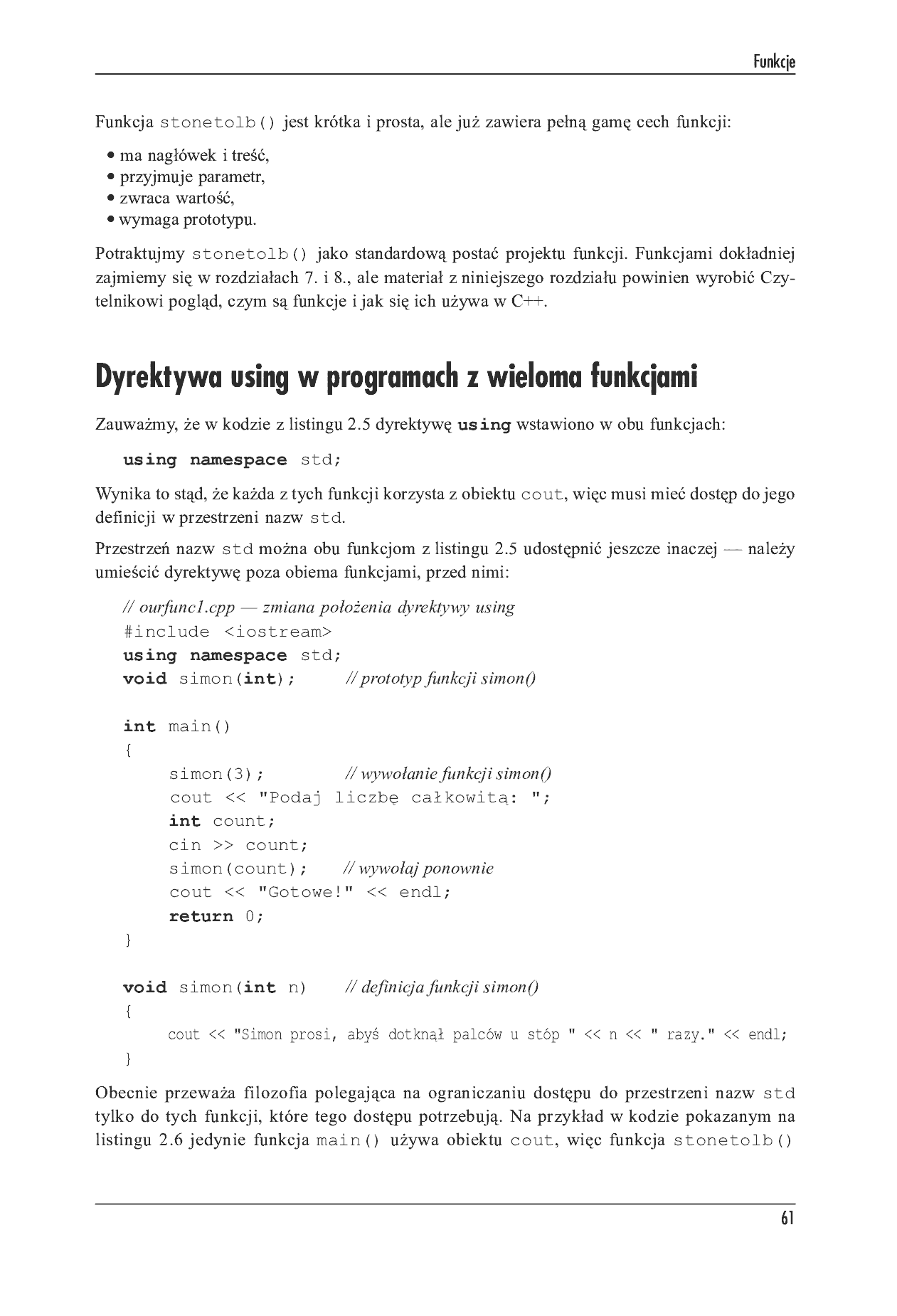 Fragment „Język C++. Szkoła programowania. Wydanie V” — strona 47 z 51