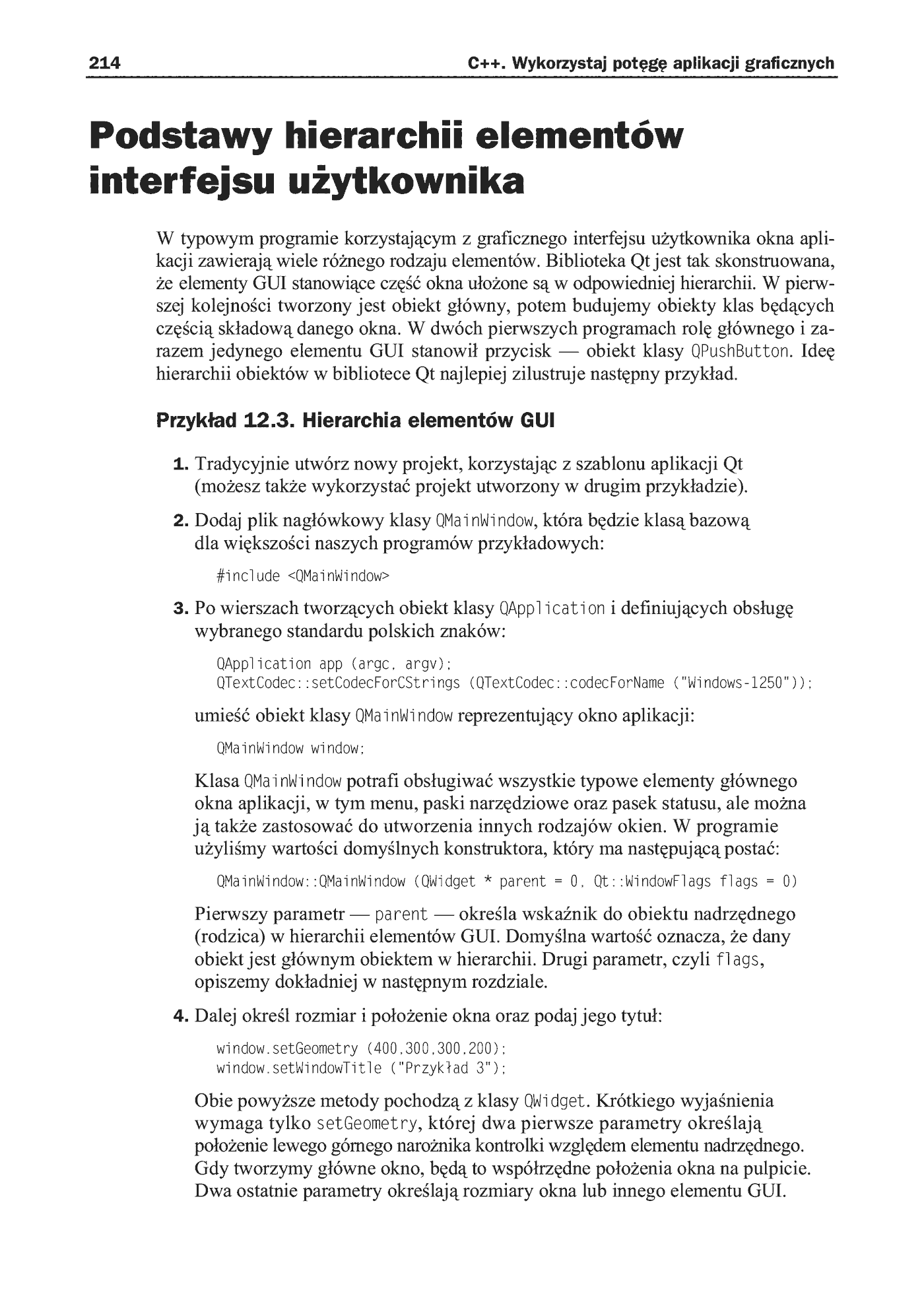Fragment „C++. Wykorzystaj potęgę aplikacji graficznych” — strona 13 z 27