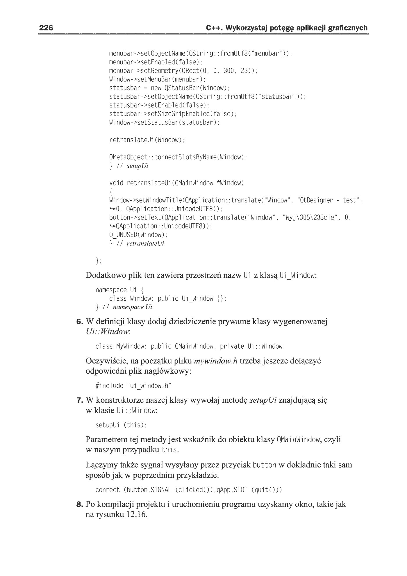 Fragment „C++. Wykorzystaj potęgę aplikacji graficznych” — strona 25 z 27