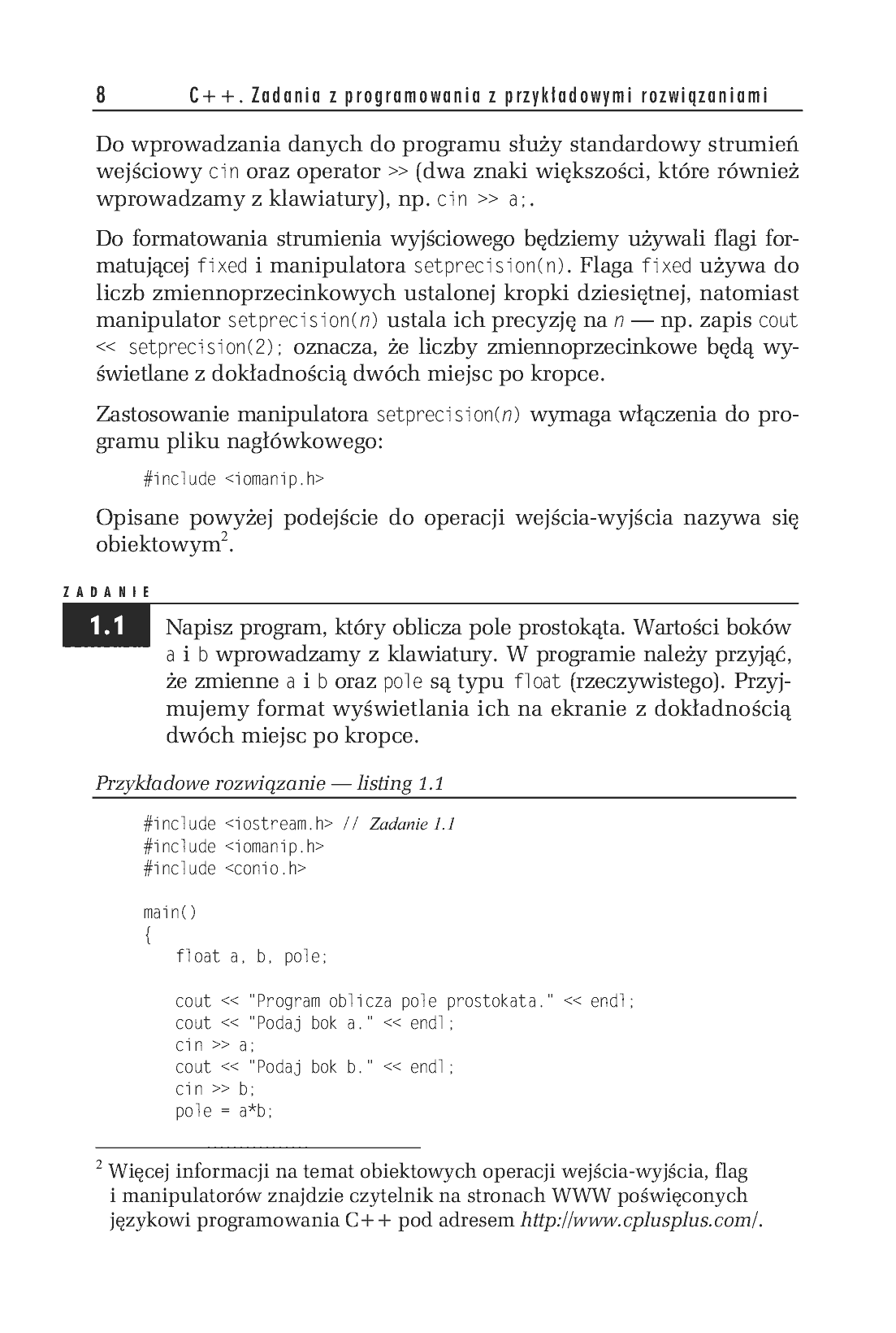 Fragment „C++. Zadania z programowania z przykładowymi rozwiązaniami” — strona 5 z 14