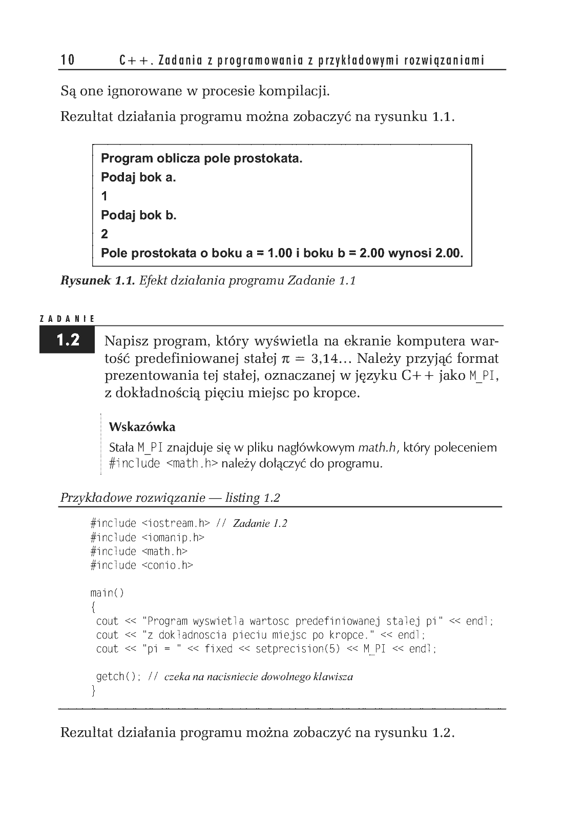 Fragment „C++. Zadania z programowania z przykładowymi rozwiązaniami” — strona 7 z 14