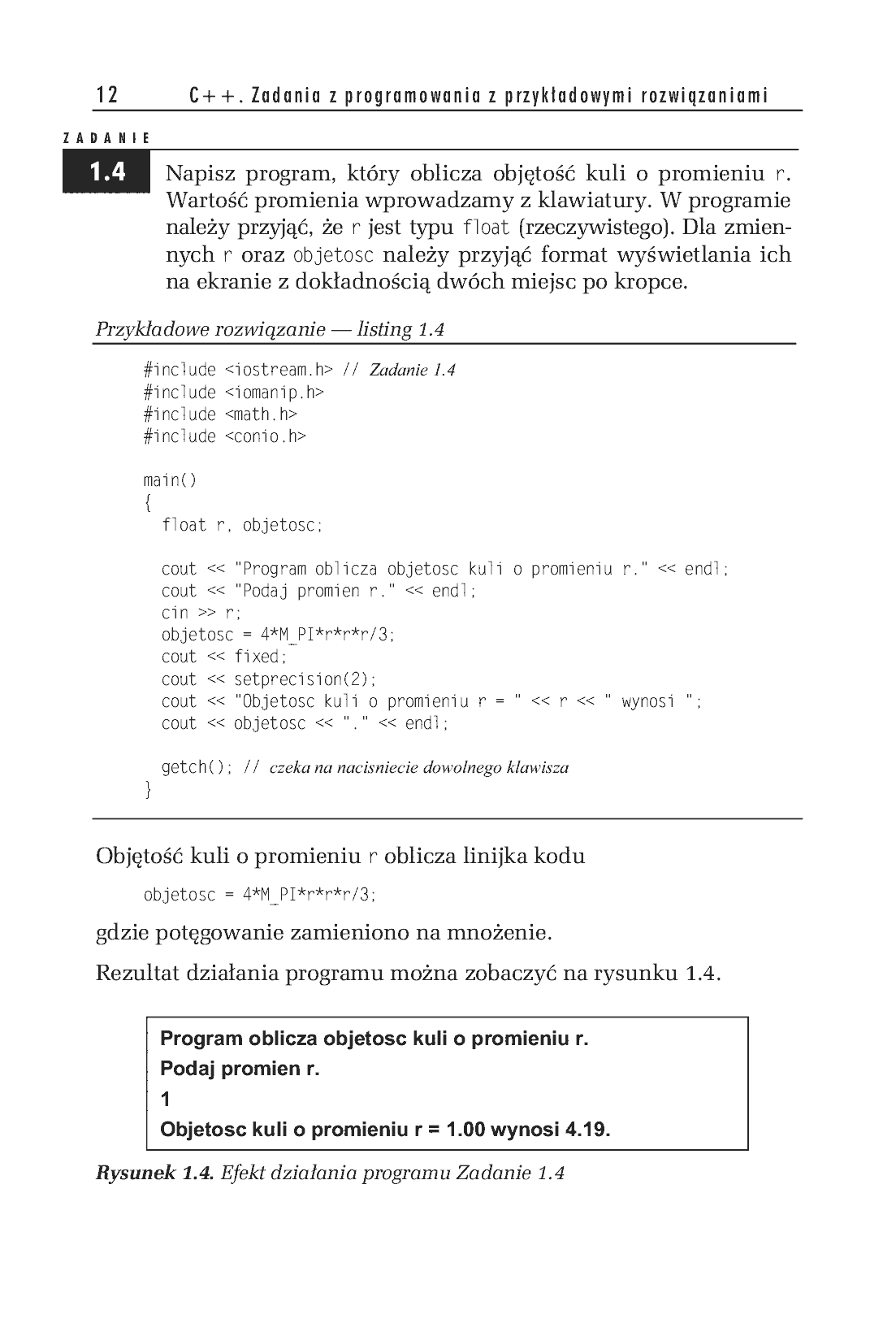 Fragment „C++. Zadania z programowania z przykładowymi rozwiązaniami” — strona 9 z 14
