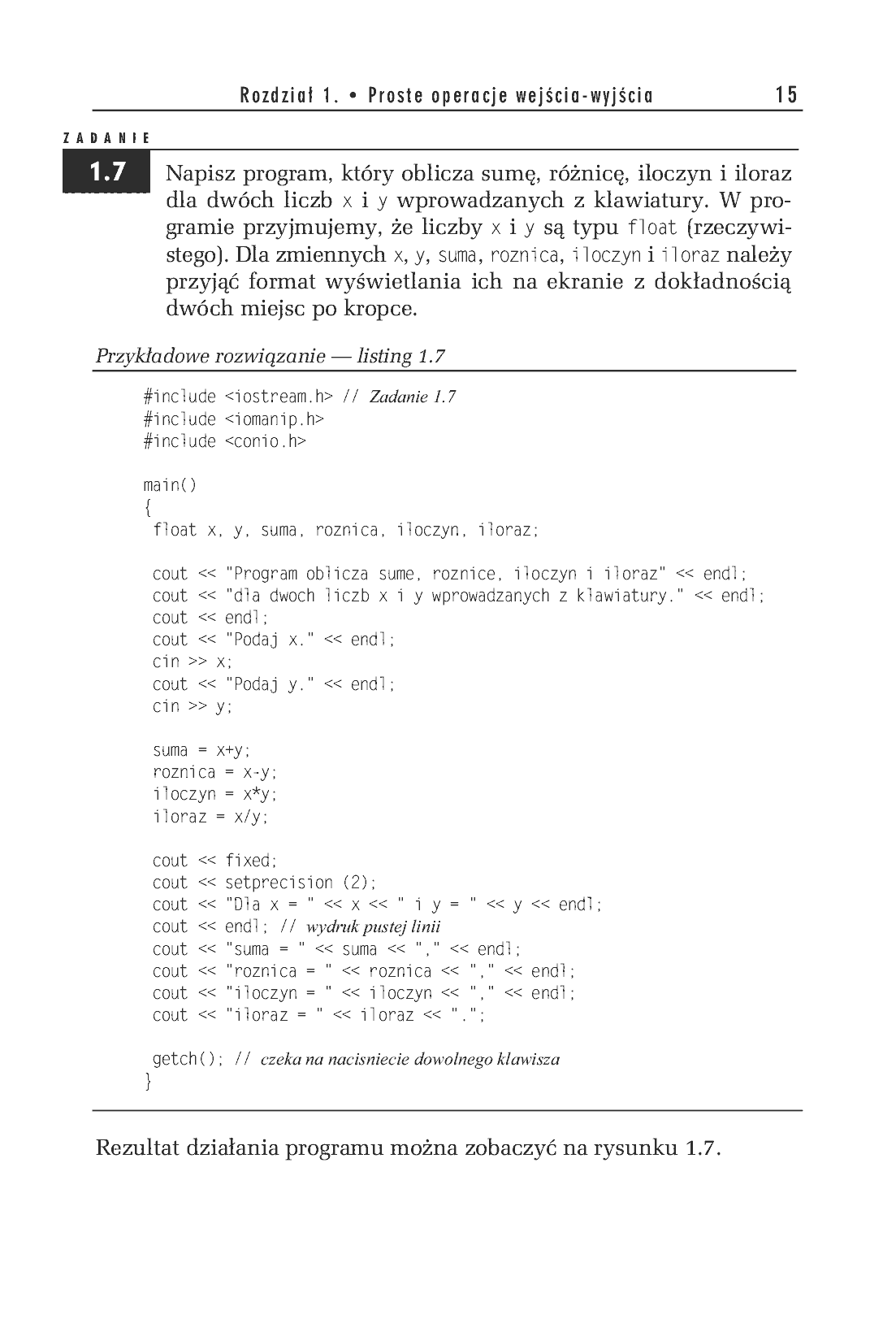 Fragment „C++. Zadania z programowania z przykładowymi rozwiązaniami” — strona 12 z 14