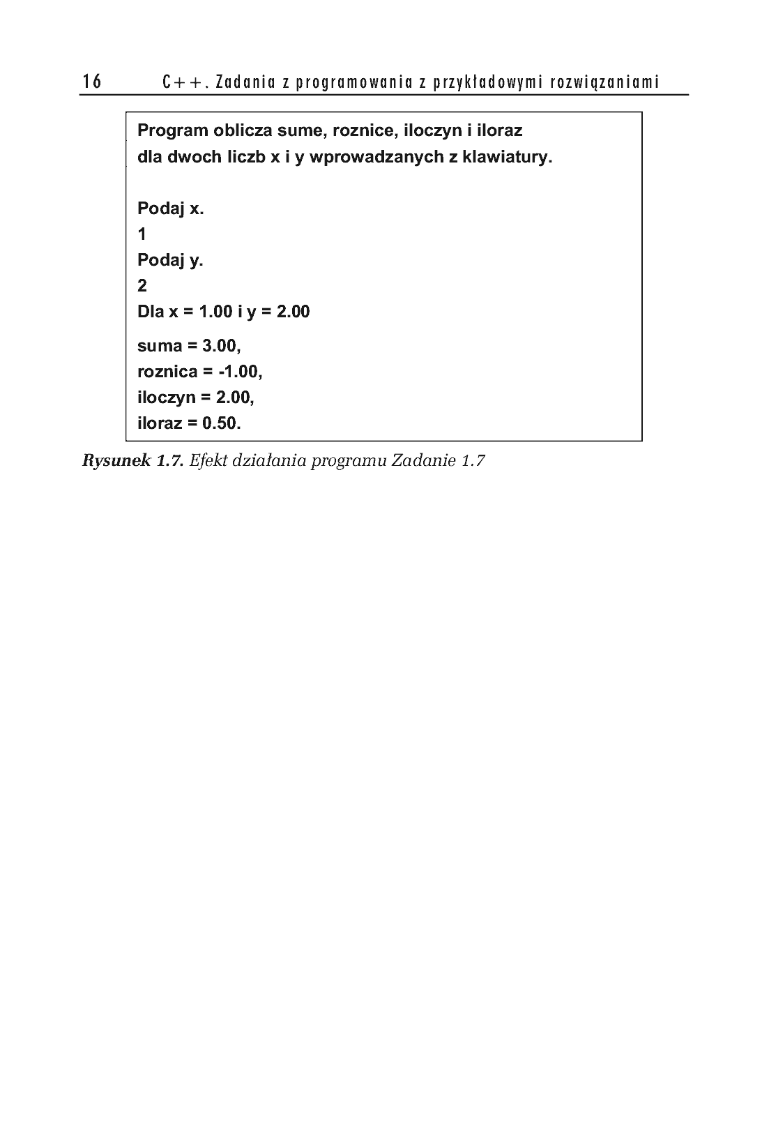 Fragment „C++. Zadania z programowania z przykładowymi rozwiązaniami” — strona 13 z 14