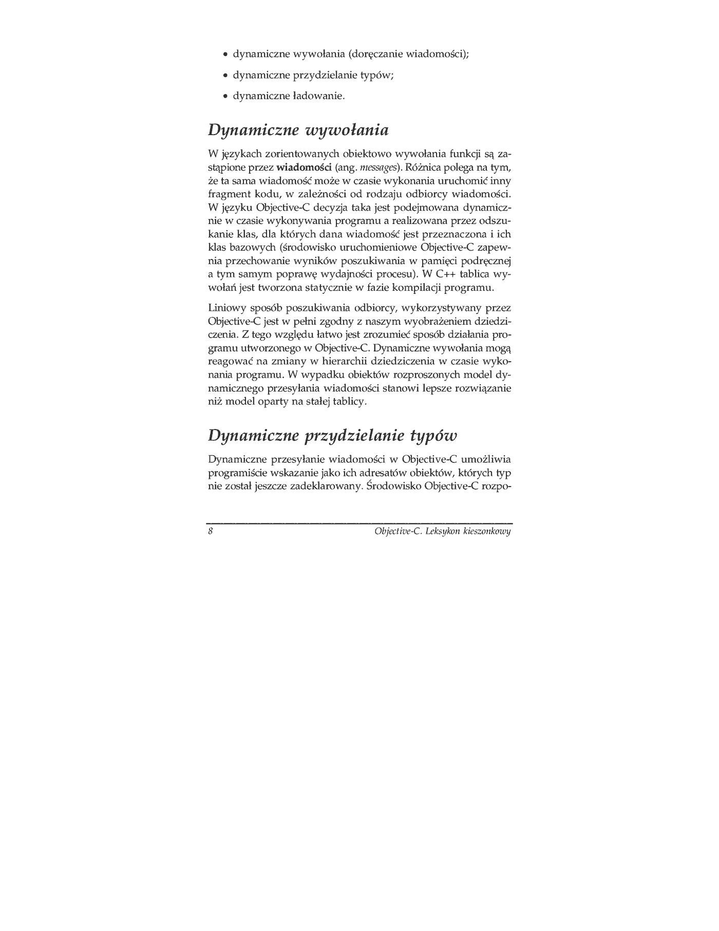 Fragment „Objective-C. Leksykon kieszonkowy” — strona 5 z 7