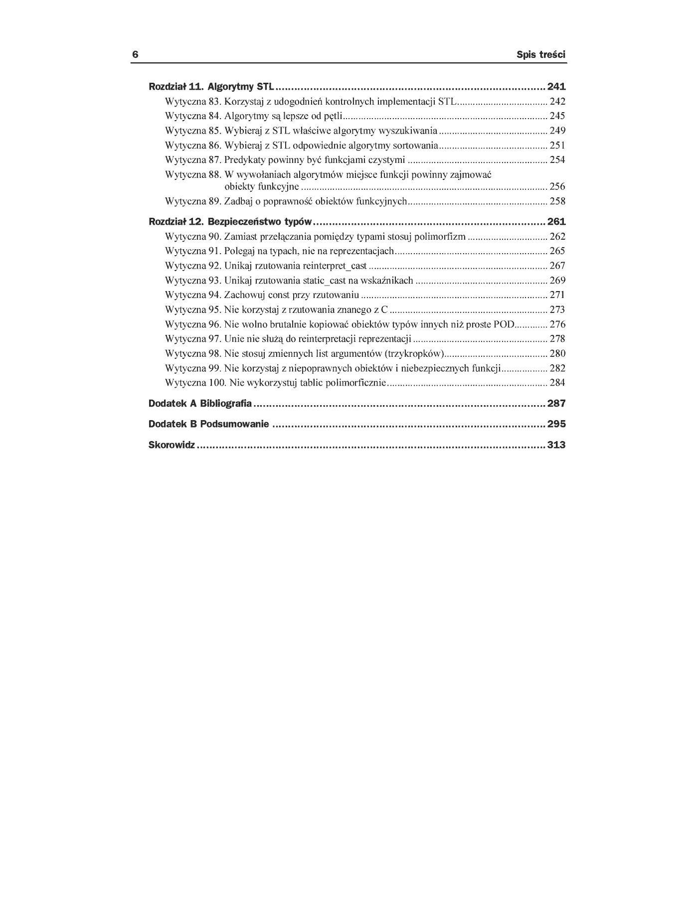 Fragment „Język C++. Standardy kodowania. 101 zasad, wytycznych i zalecanych praktyk” — strona 5 z 30