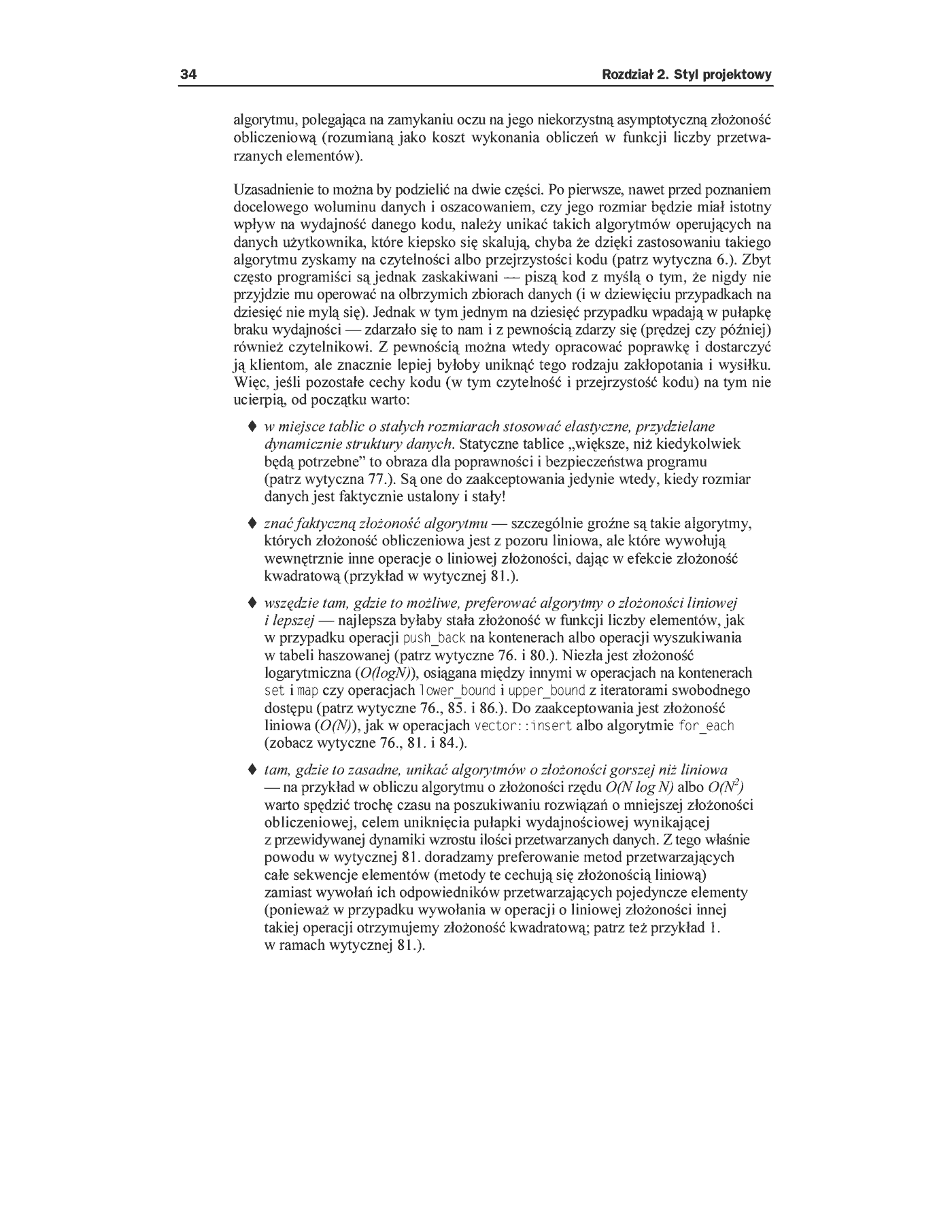 Fragment „Język C++. Standardy kodowania. 101 zasad, wytycznych i zalecanych praktyk” — strona 13 z 30