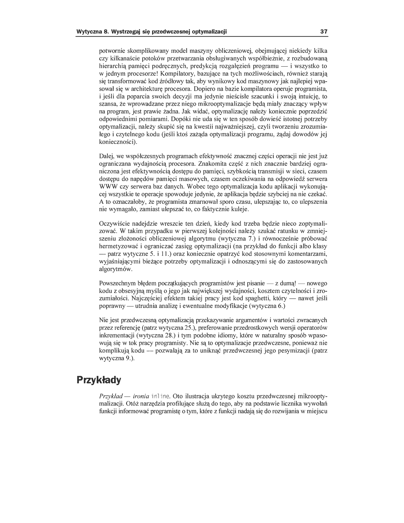 Fragment „Język C++. Standardy kodowania. 101 zasad, wytycznych i zalecanych praktyk” — strona 16 z 30