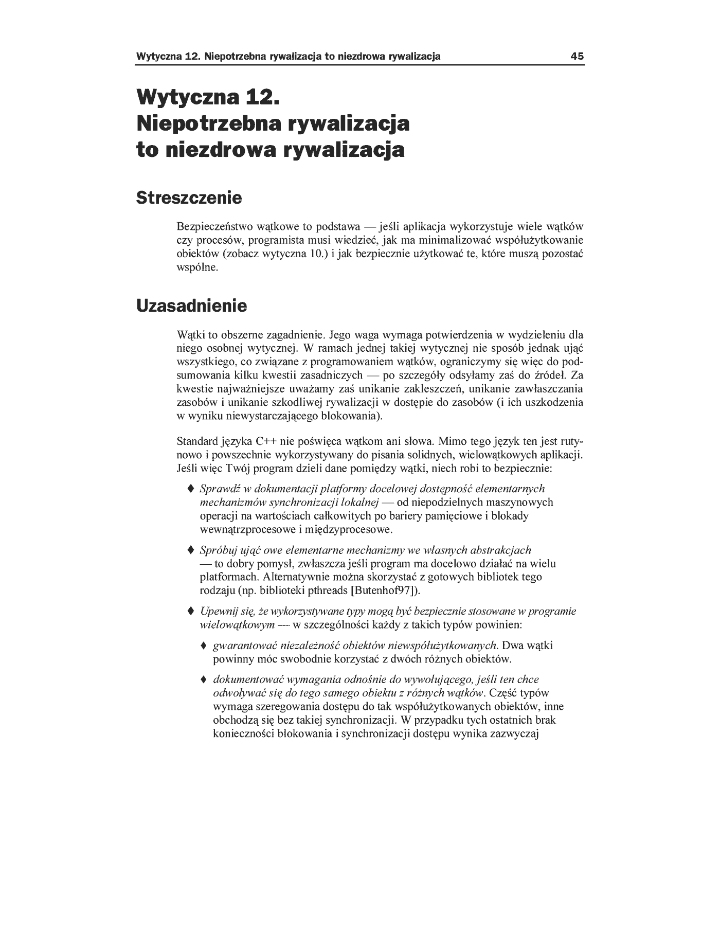 Fragment „Język C++. Standardy kodowania. 101 zasad, wytycznych i zalecanych praktyk” — strona 24 z 30