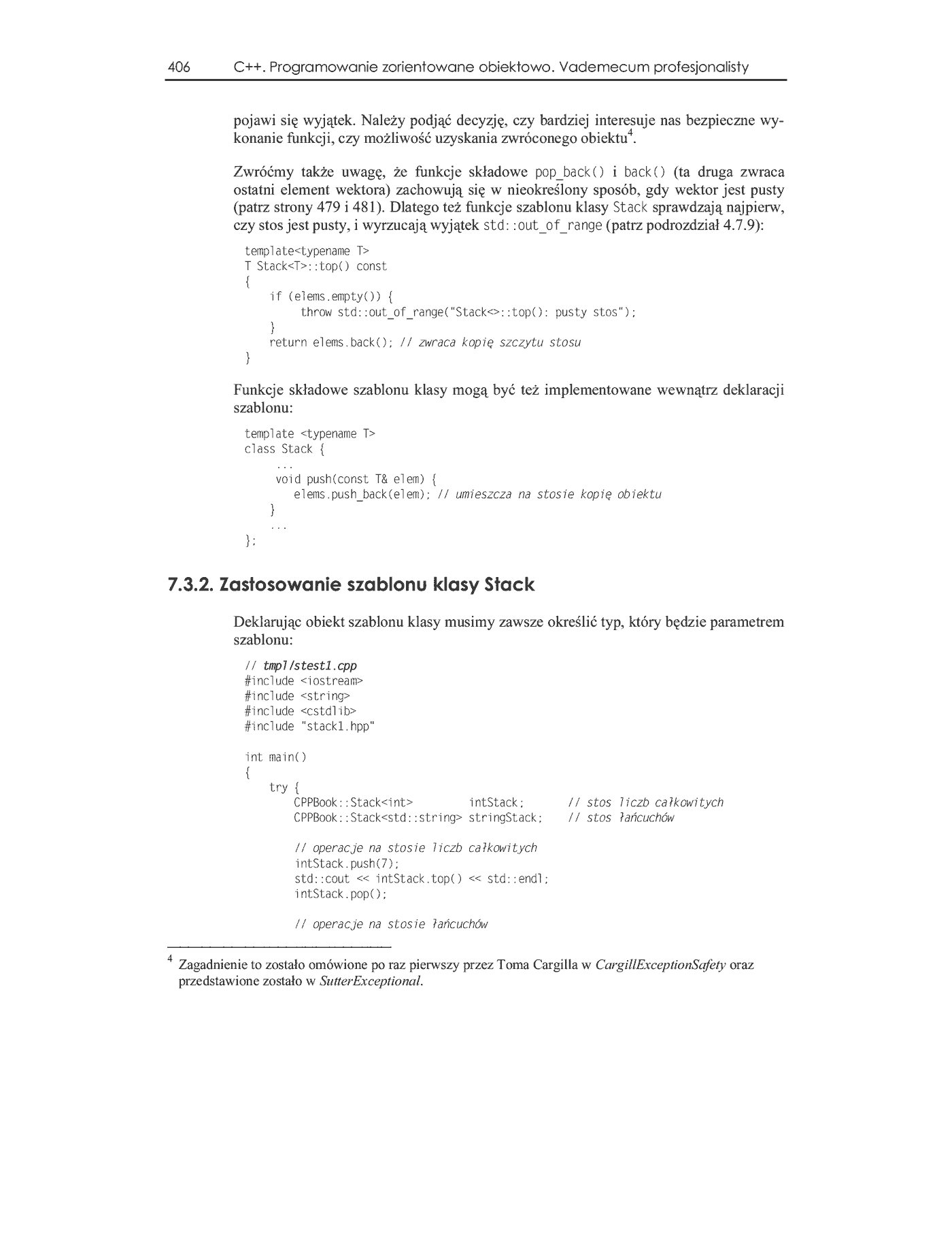 Fragment „C++. Programowanie zorientowane obiektowo. Vademecum profesjonalisty” — strona 21 z 46