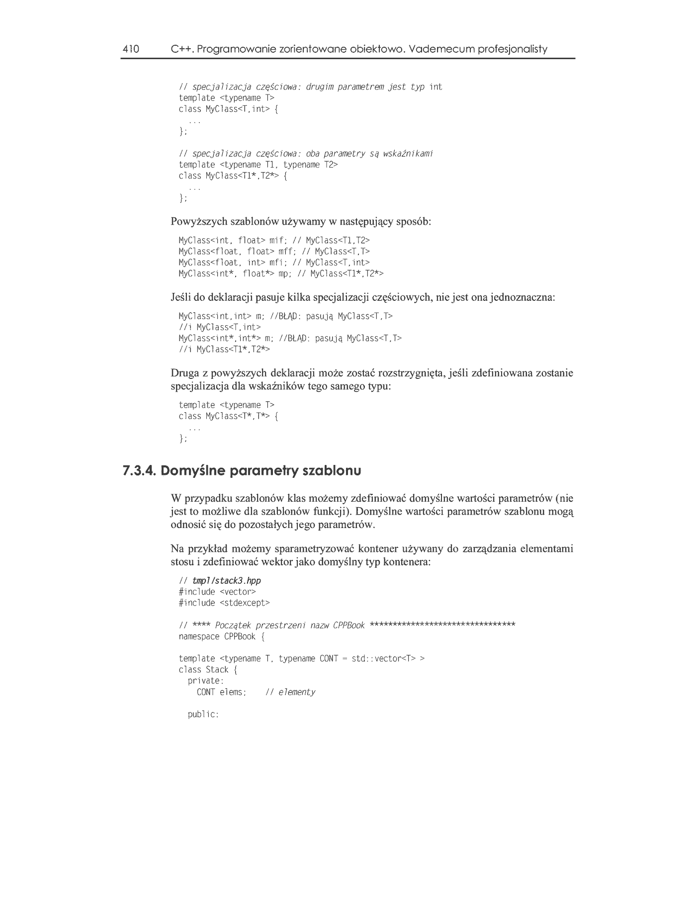 Fragment „C++. Programowanie zorientowane obiektowo. Vademecum profesjonalisty” — strona 25 z 46