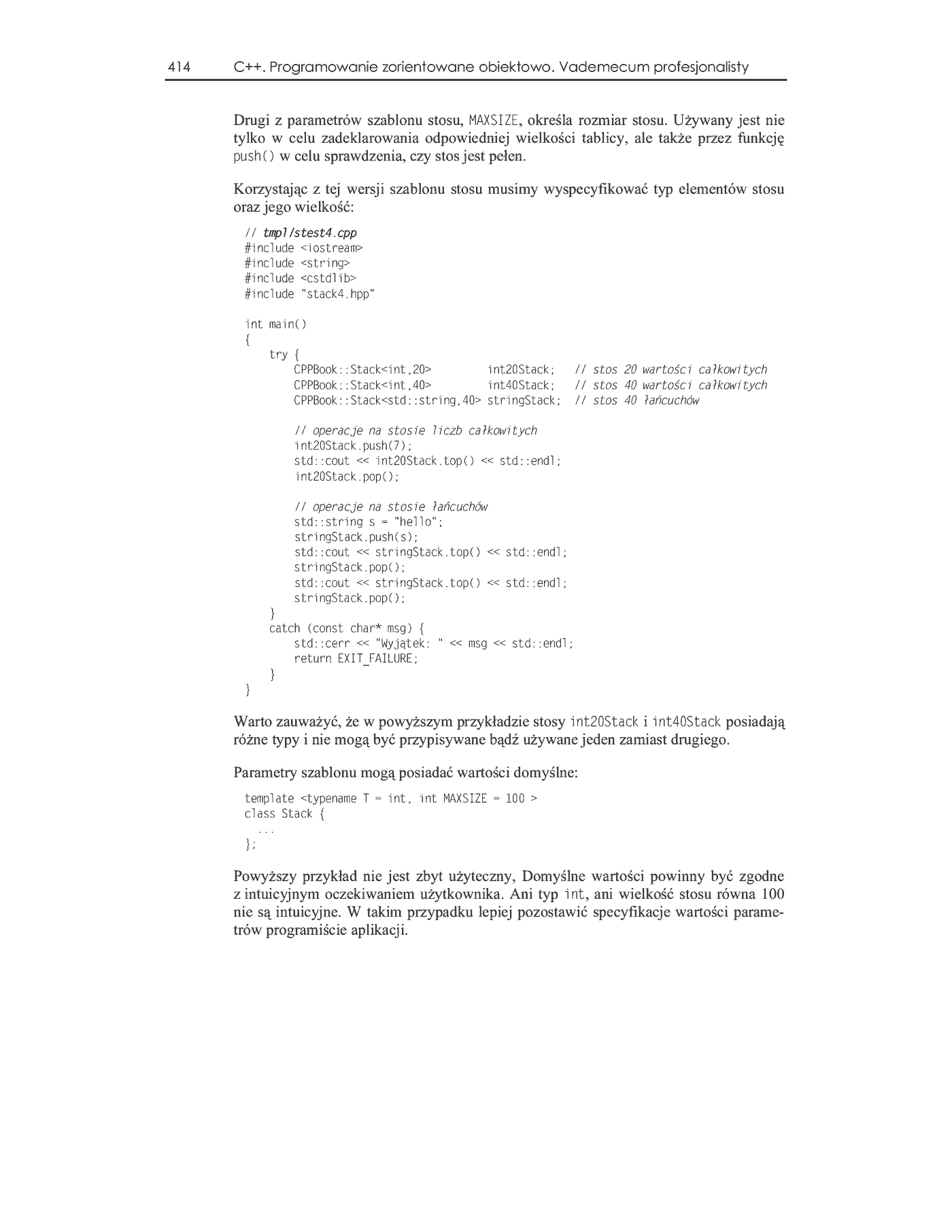 Fragment „C++. Programowanie zorientowane obiektowo. Vademecum profesjonalisty” — strona 29 z 46