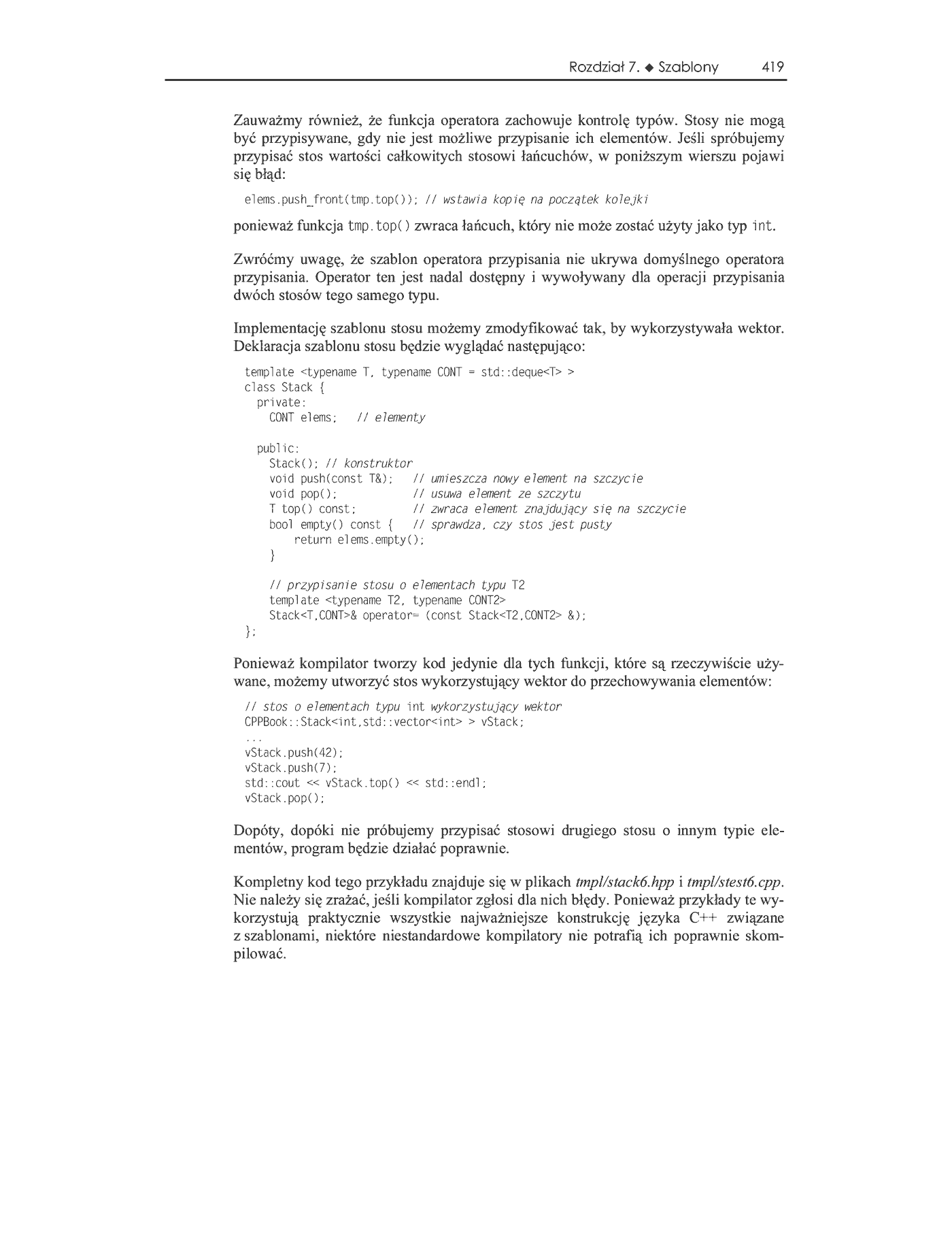 Fragment „C++. Programowanie zorientowane obiektowo. Vademecum profesjonalisty” — strona 34 z 46
