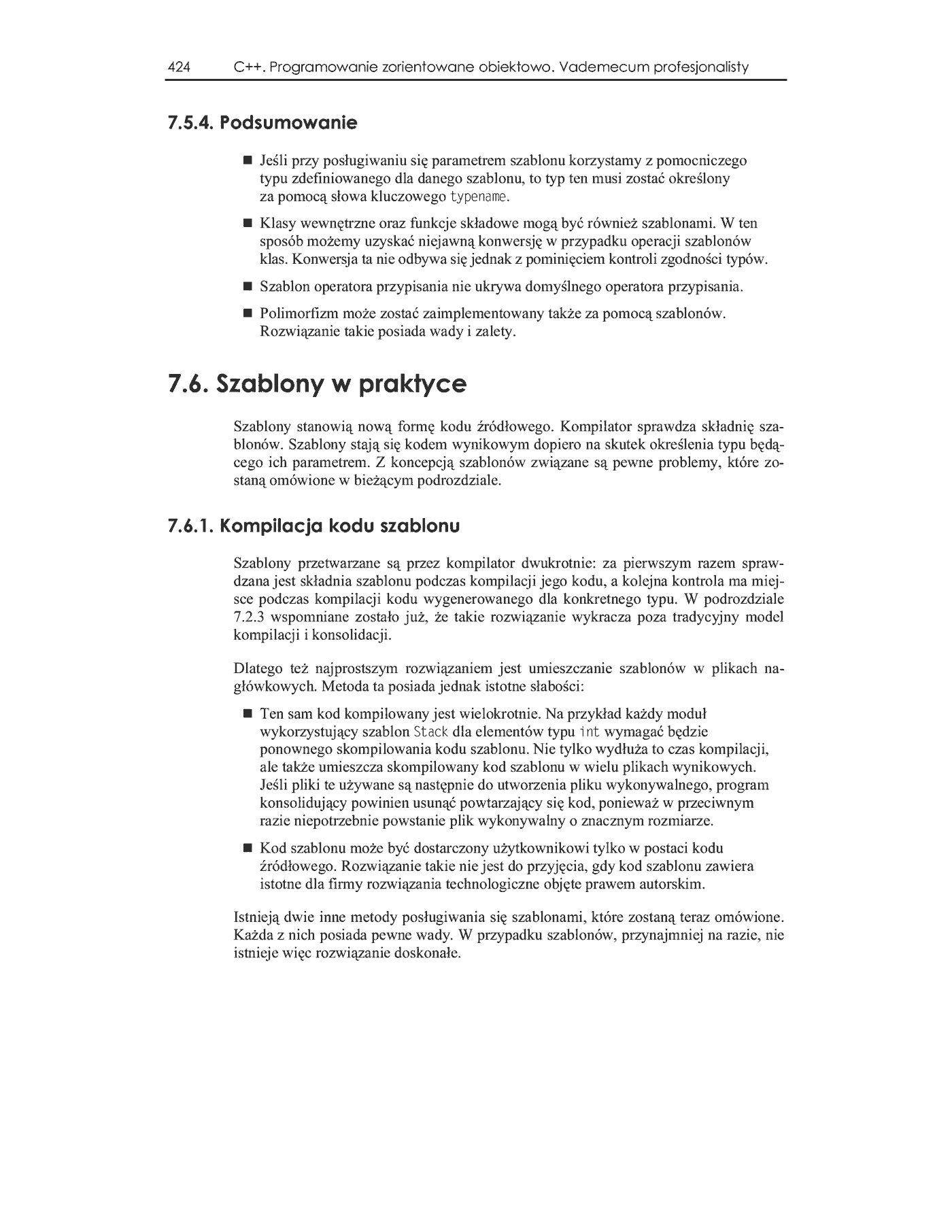 Fragment „C++. Programowanie zorientowane obiektowo. Vademecum profesjonalisty” — strona 39 z 46