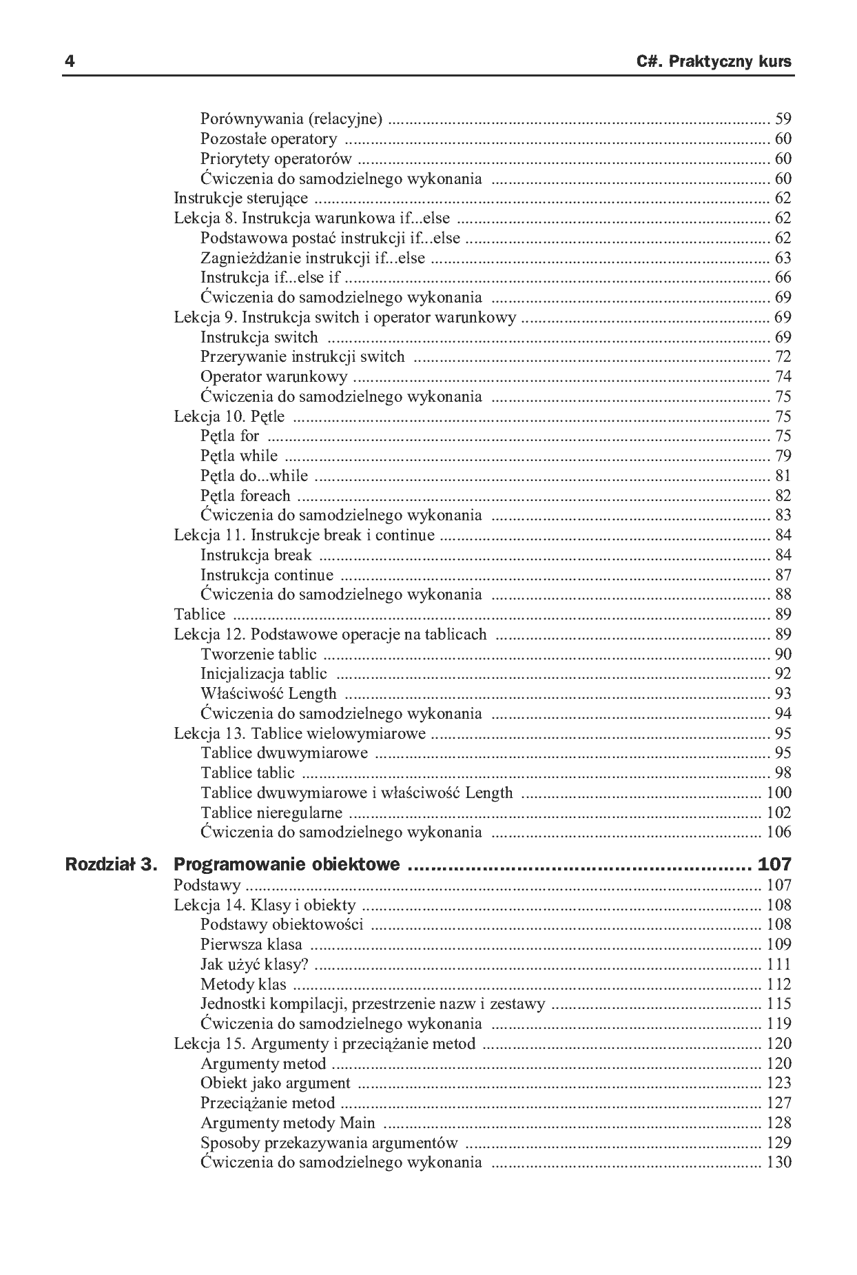 Fragment „C#. Praktyczny kurs” — strona 3 z 30