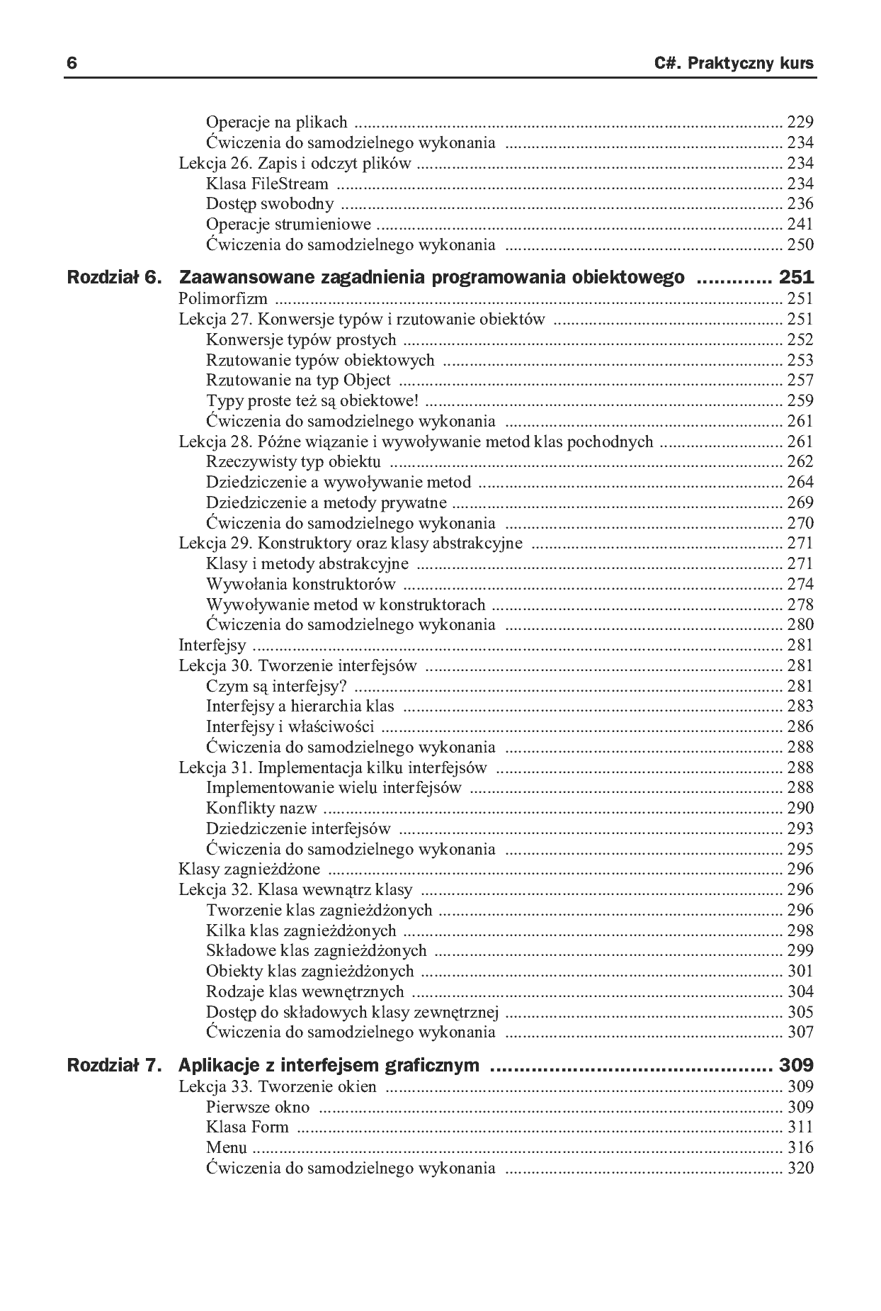 Fragment „C#. Praktyczny kurs” — strona 5 z 30